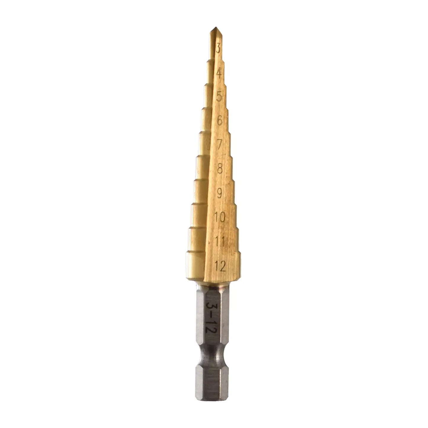 Askelpora 3-12mm HSS M35 Tin Mittasyvyys 4,75mm koko