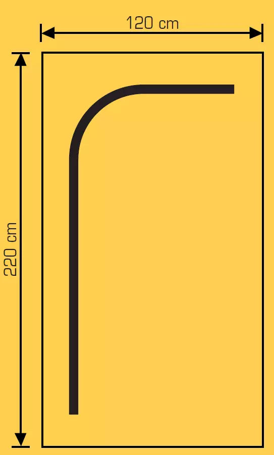 Finbullet Vetoketjuovi / Pölyovi 120 x 220 cm – Läpinäkyvä, A-malli