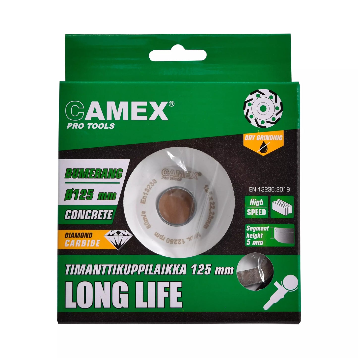Camex Timanttikuppilaikka 125 mm (7 segmenttiä / 8 mm)