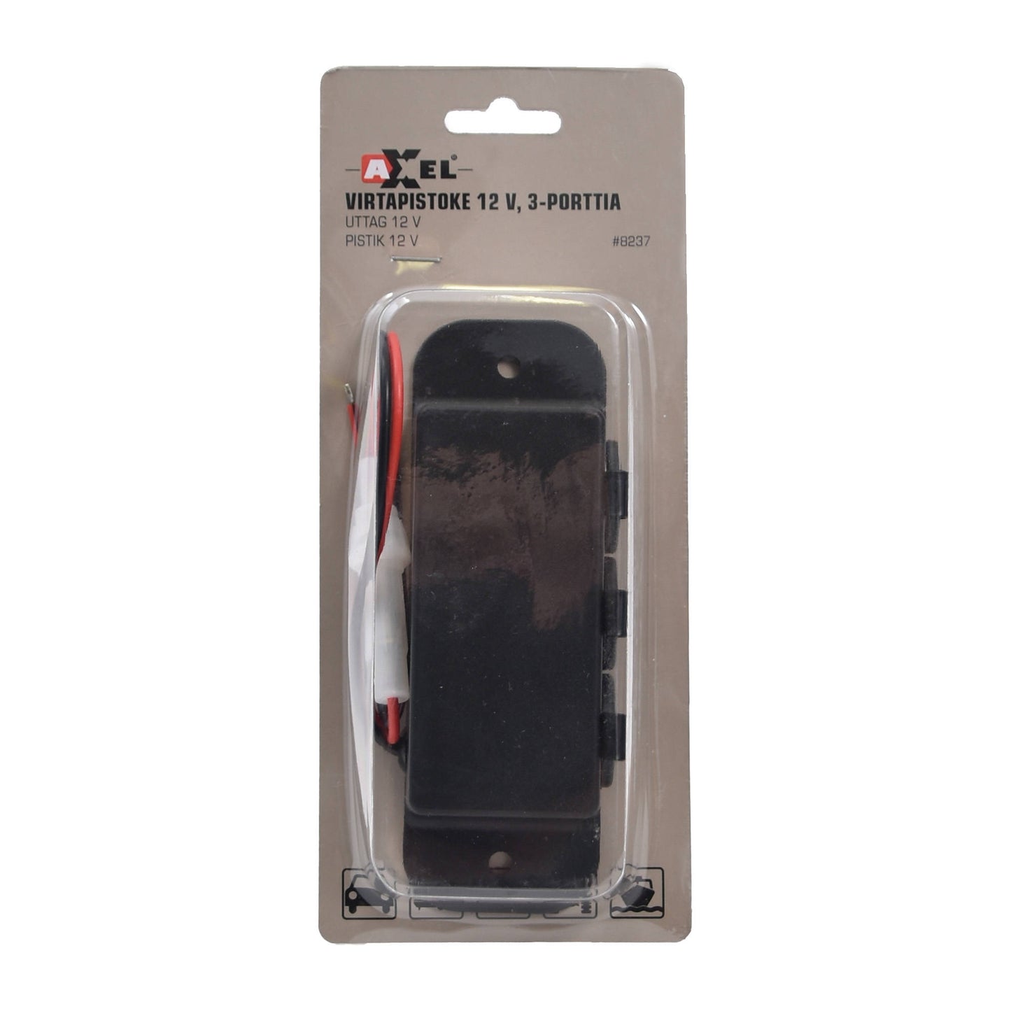 Autoplug 12VDC 10A 3-out