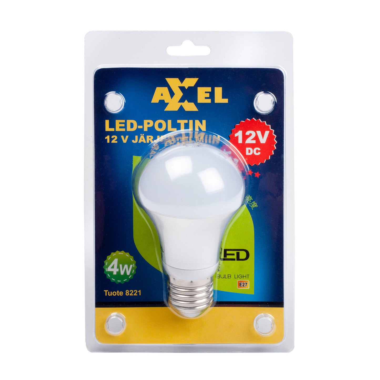 Axxel 12 V LED-poltin E27