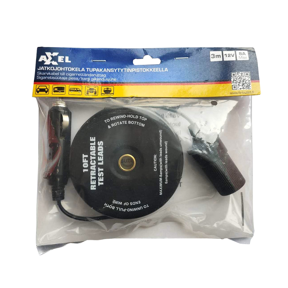 Axxel Extension coil with cigarette lighter plug