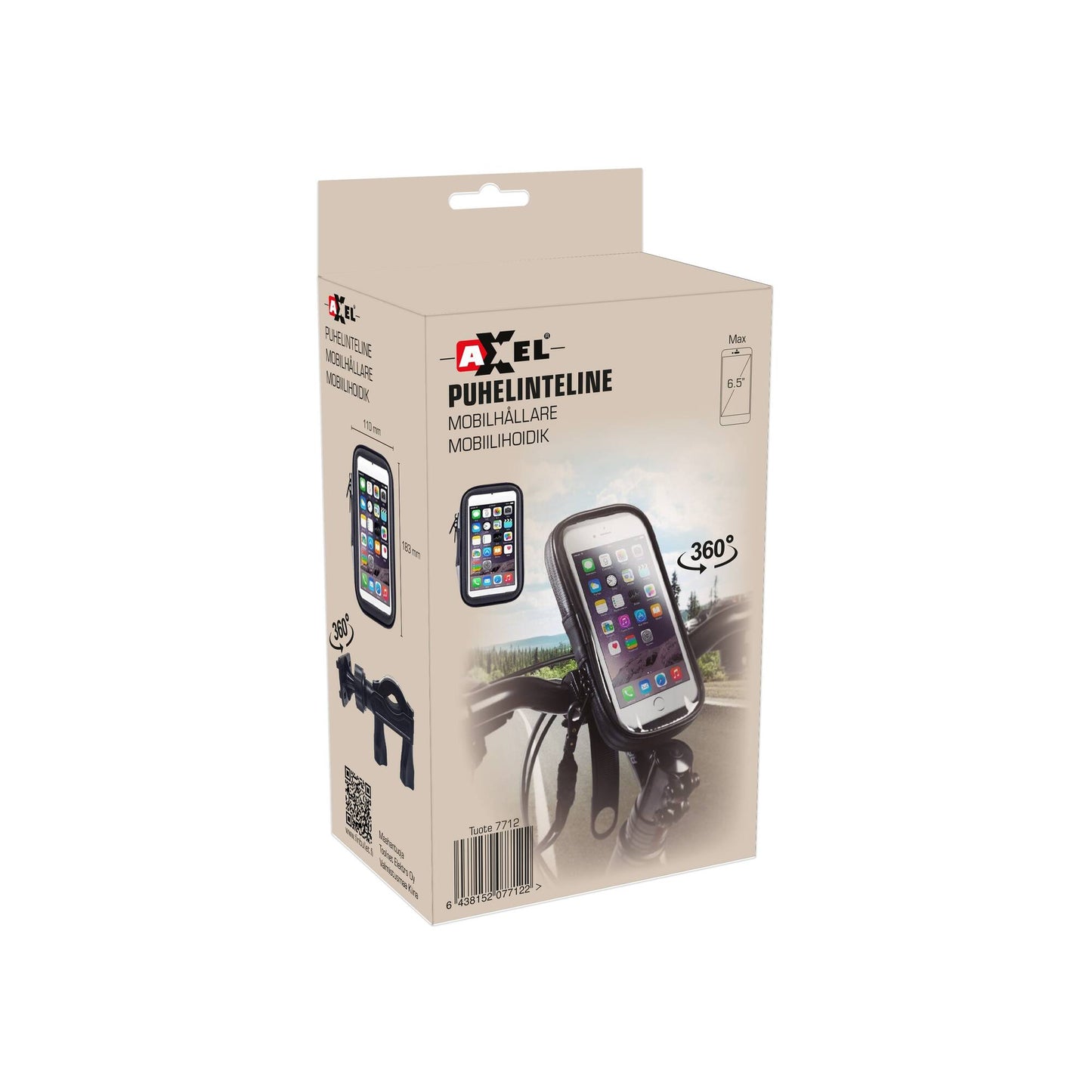 Axxel Puhelintelinekotelo max. 6.5 puhelimille