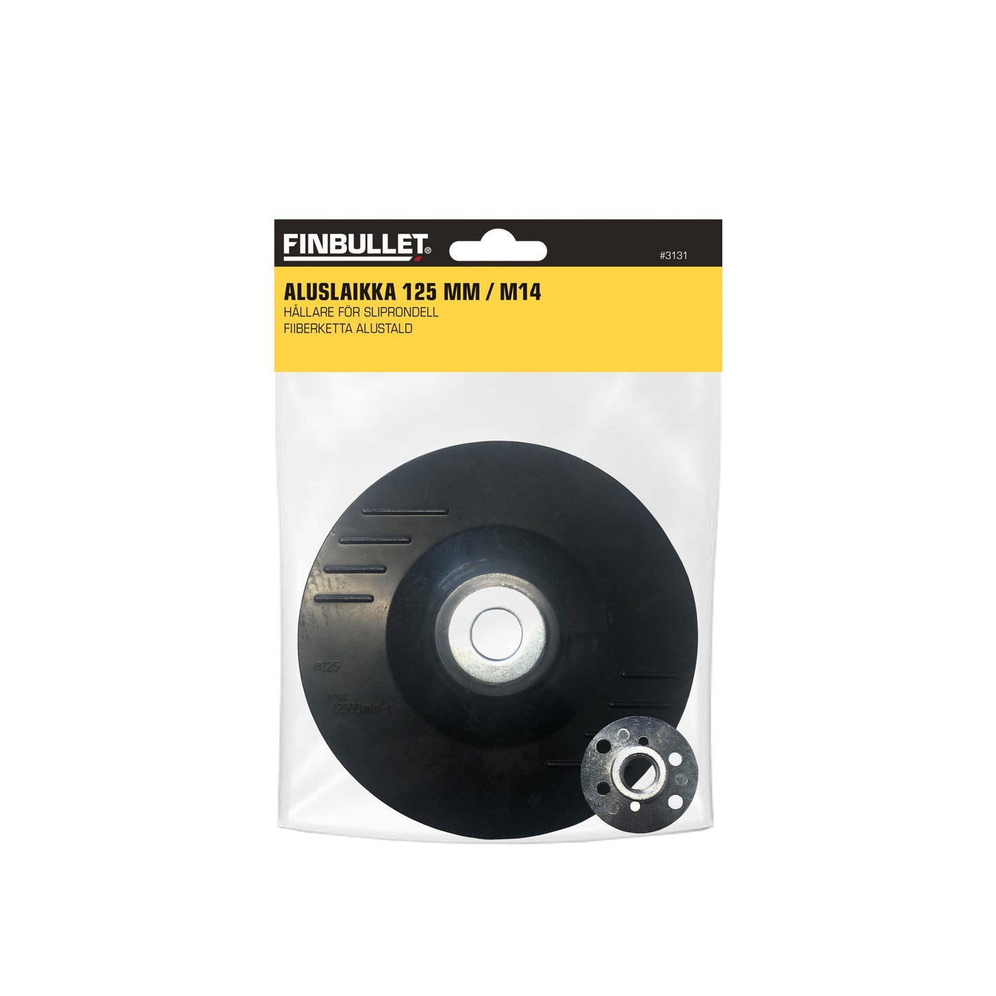 Finbullet Washer 125mm M14 spindle