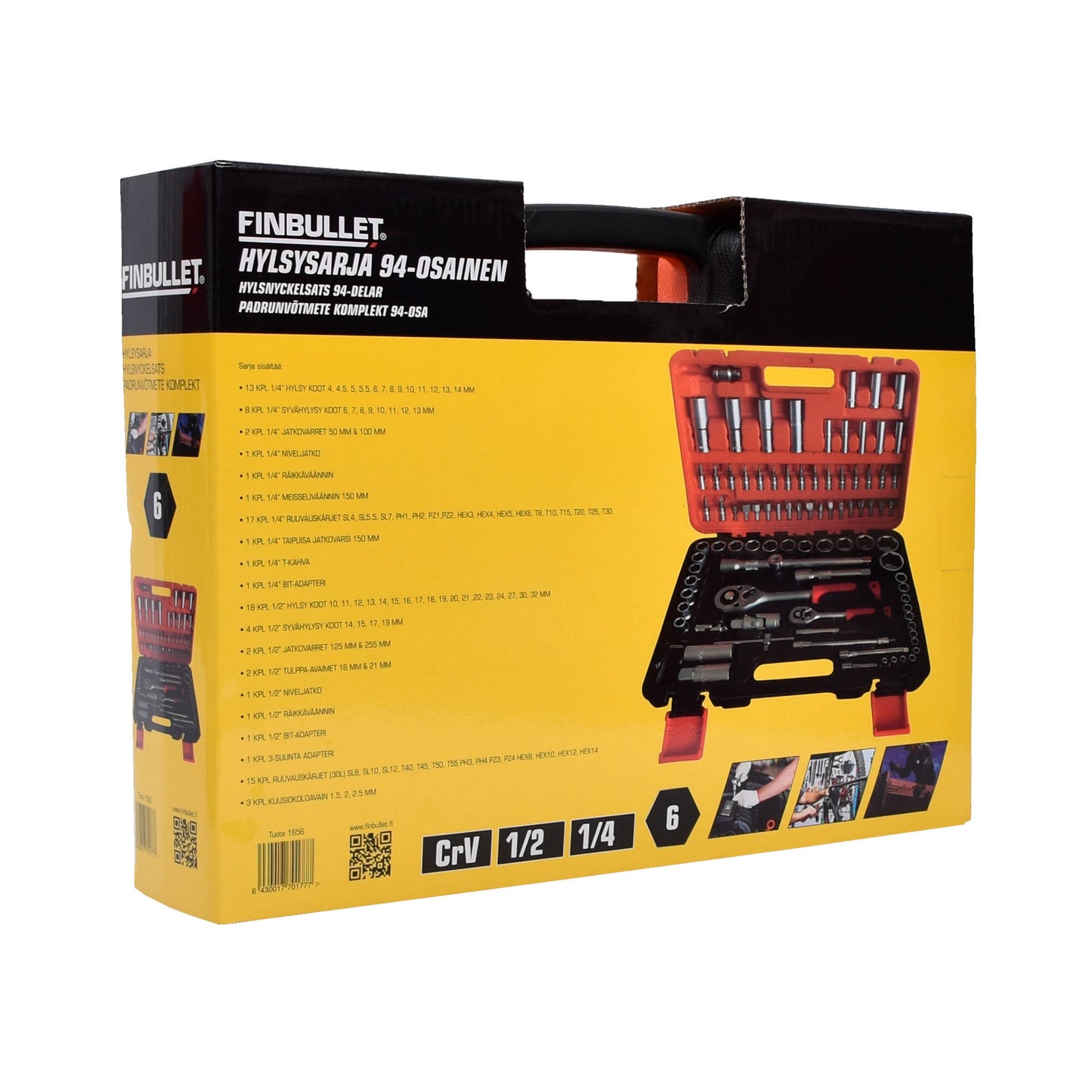 Finbullet Hylsysarja 1/4" & 1/2" 94-os