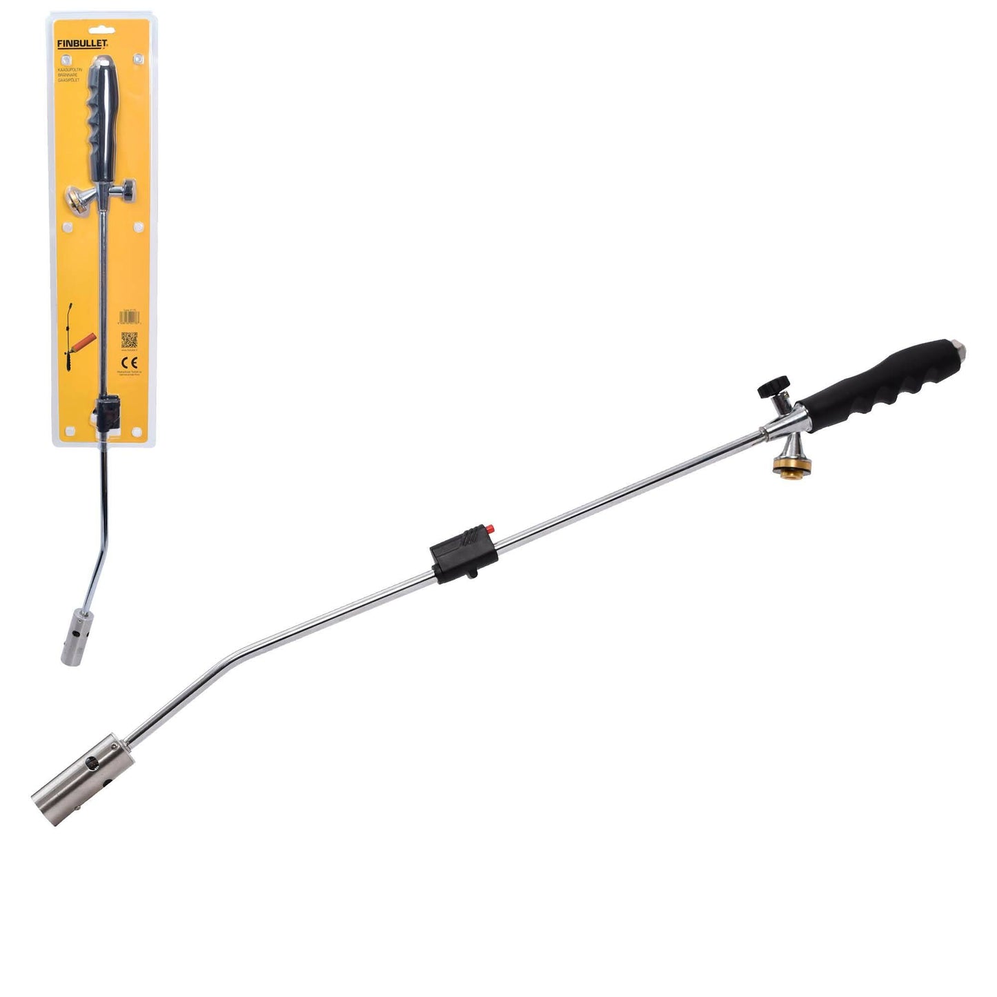 Finbullet Kaasupoltin piezo 600mm 7/16" kierteellä
