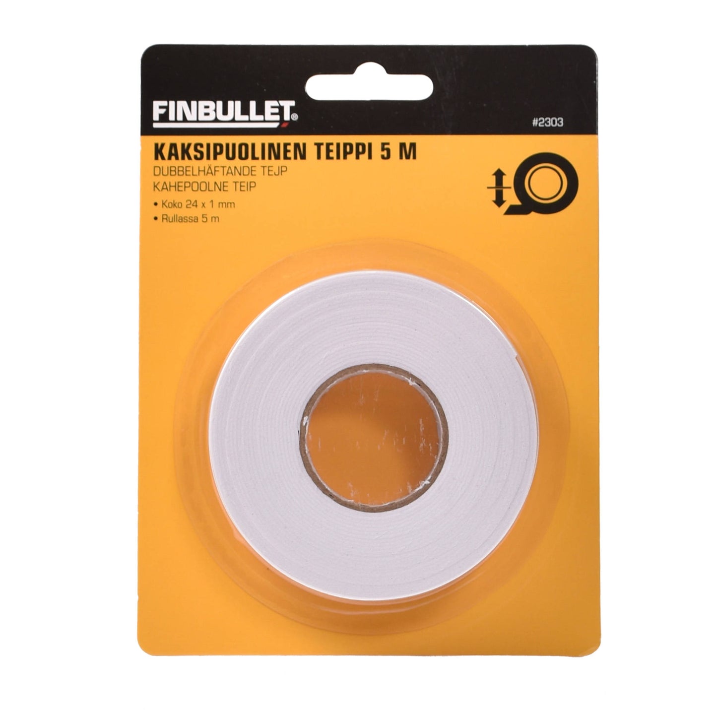Finbullet Kaksipuolinen teippi 5 m