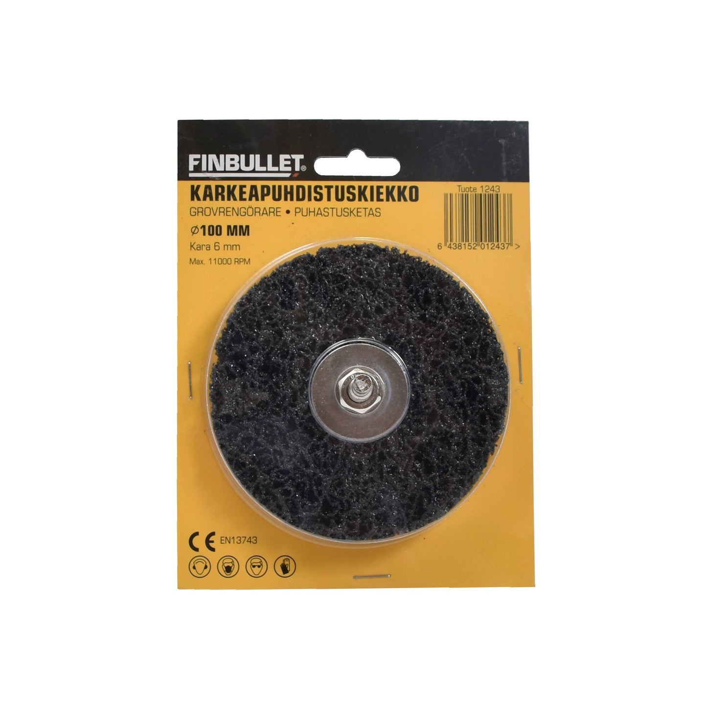 Finbullet Rough cleaning disc 100x15x6mm