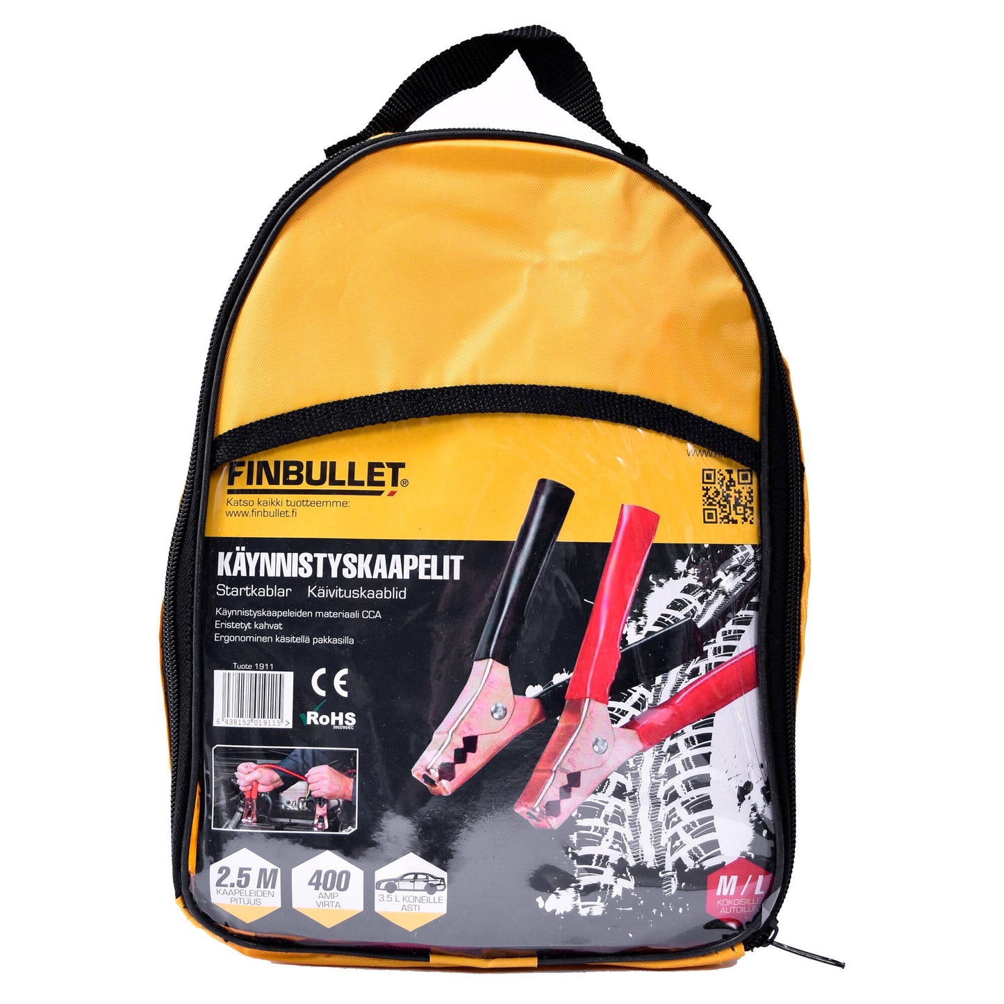 Finbullet Starter cables 400A 2.5m