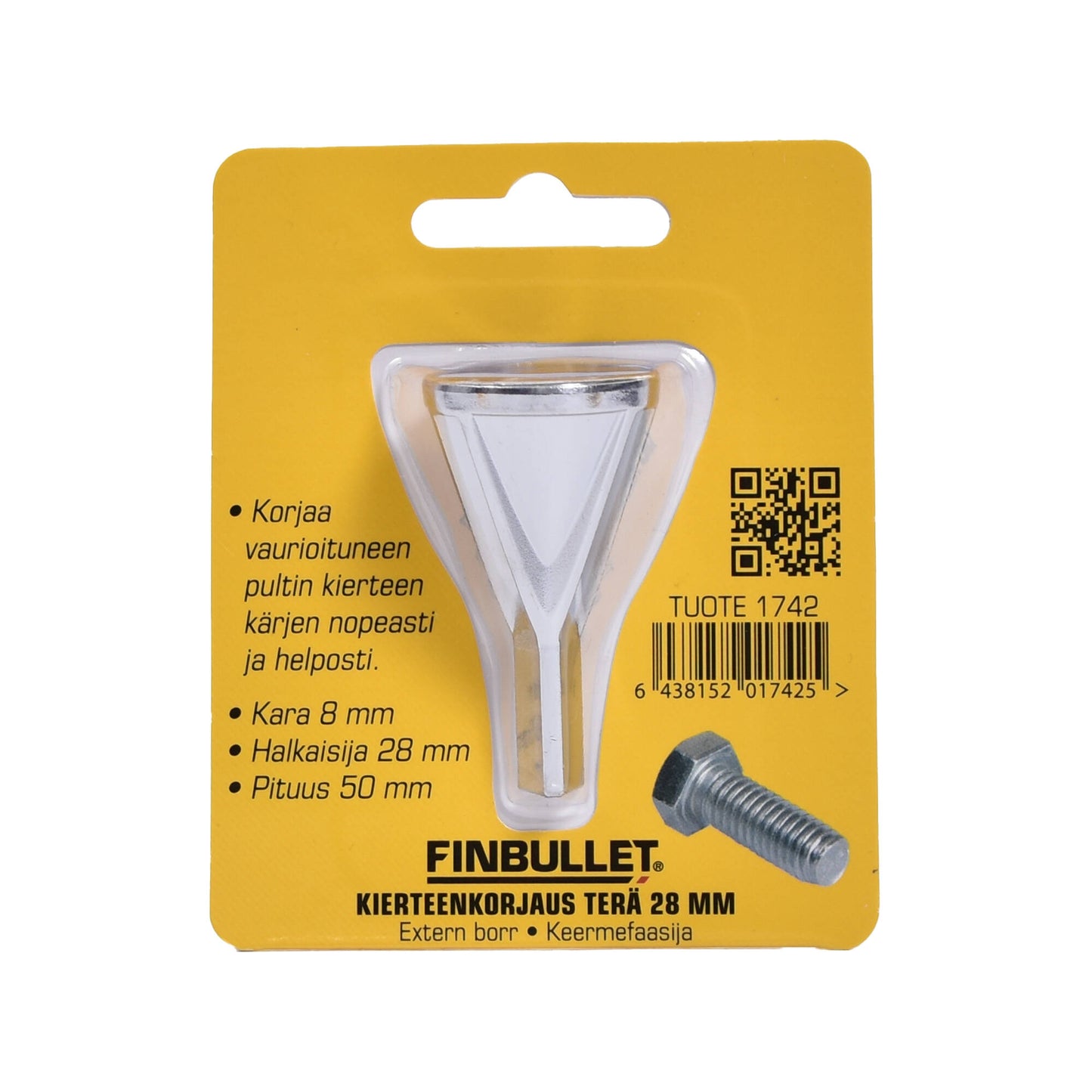 Finbullet Thread repair blade 28mm/8mm