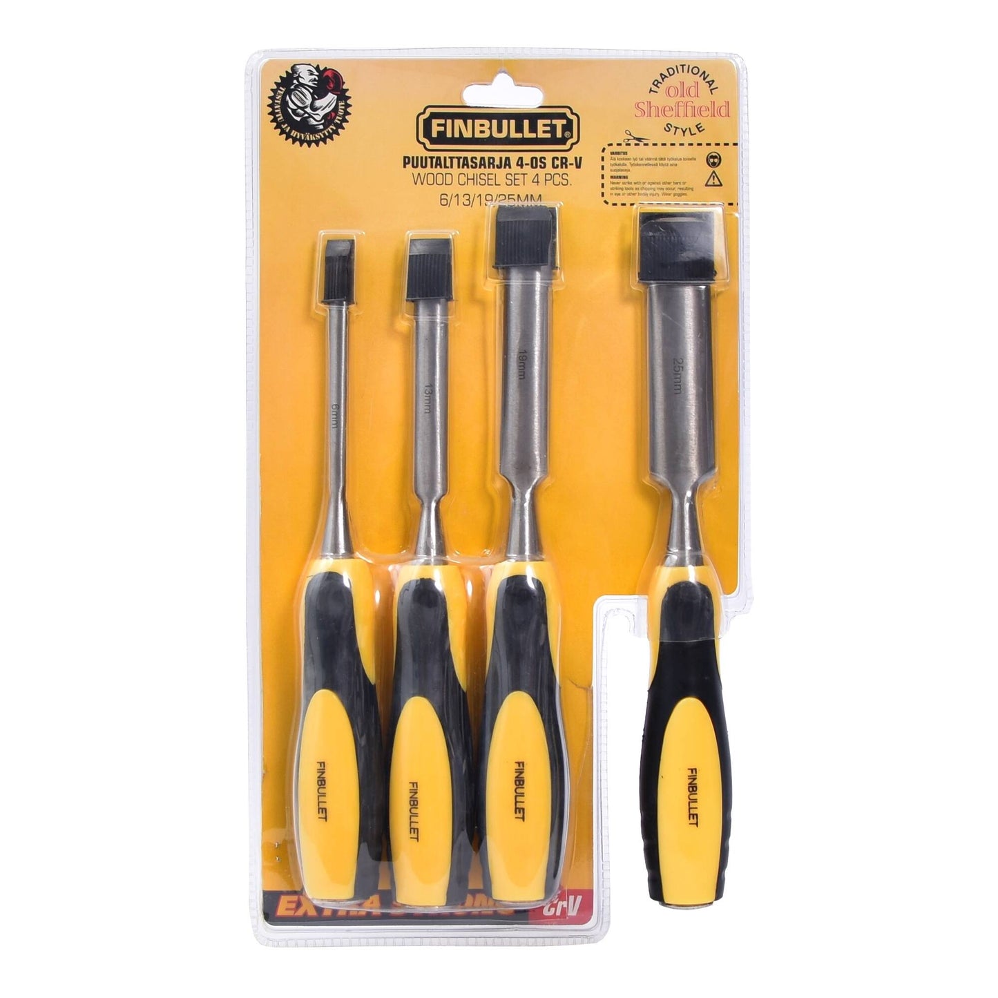 Finbullet Gutter chisel set 4-piece