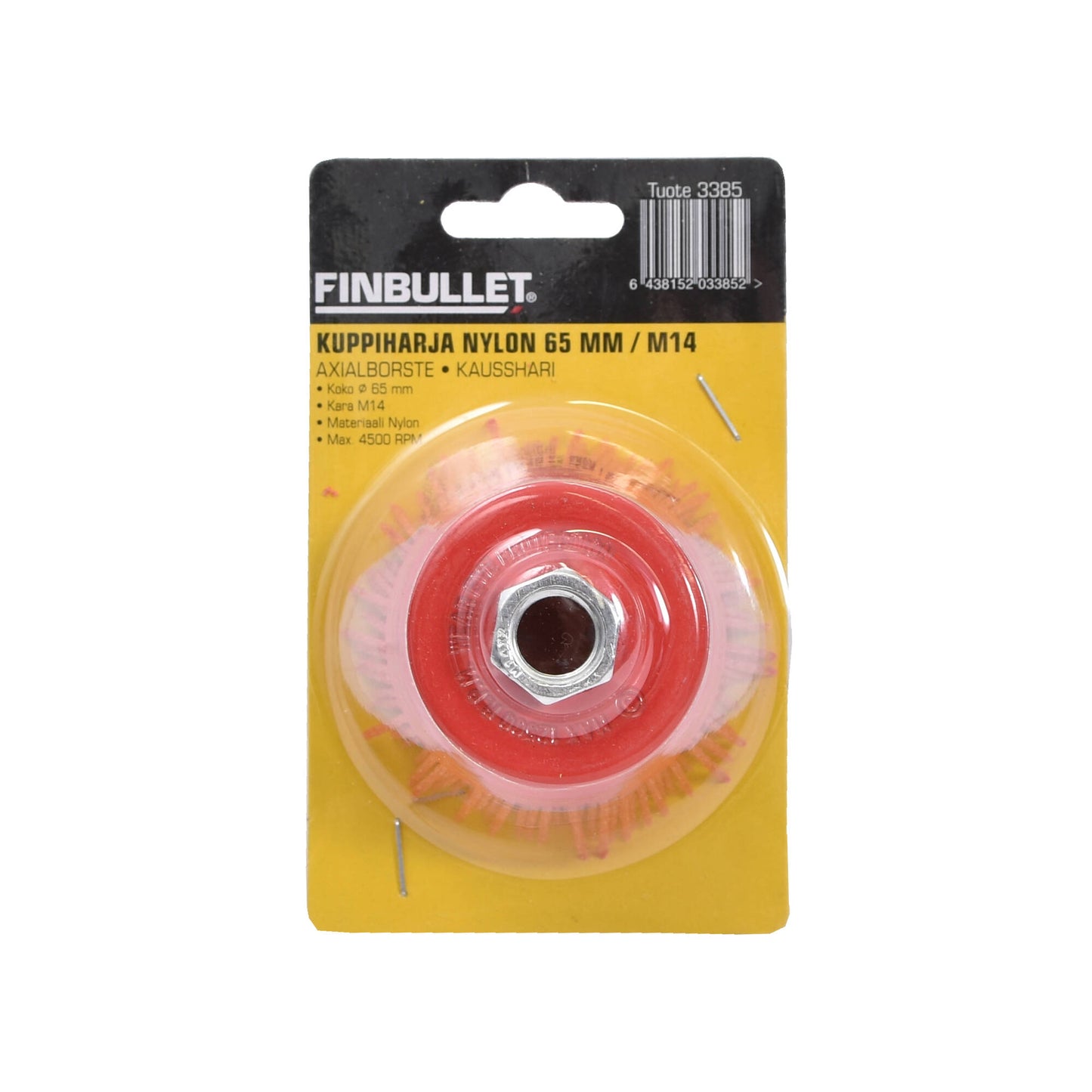 Finbullet Cup brush nylon 65mm / 14mm