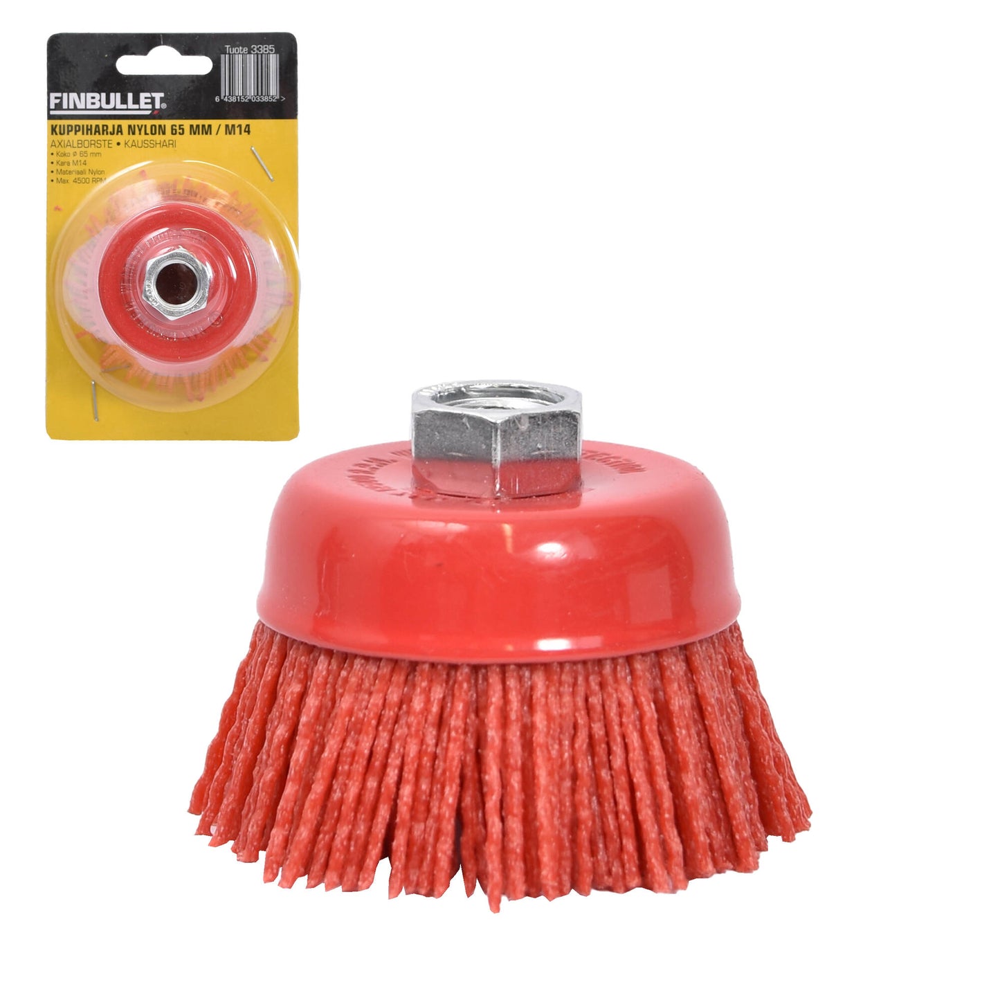 Finbullet Cup brush nylon 65mm / 14mm