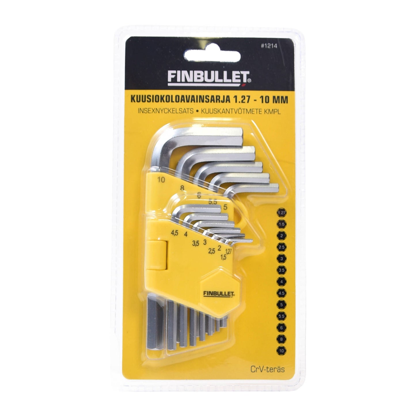 Finbullet Allen key set 13-piece 1.27-10mm