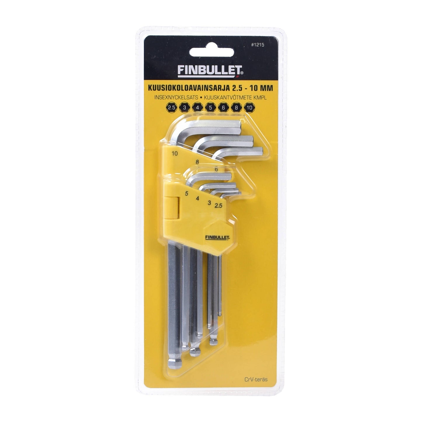 Finbullet Allen key set 7-piece 2.5-10 mm