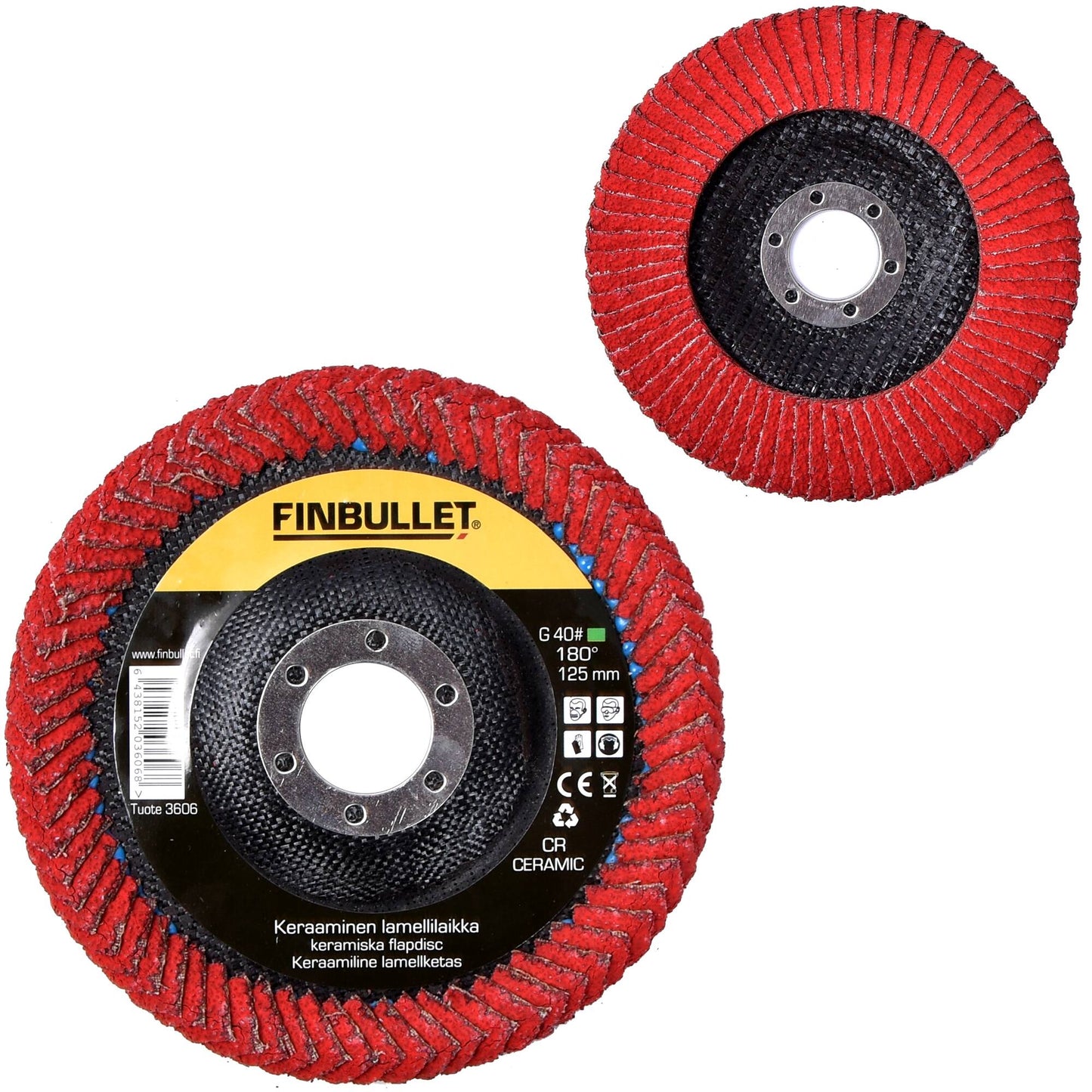 Finbullet Lamellilaikka 125 mm G 40#/180°