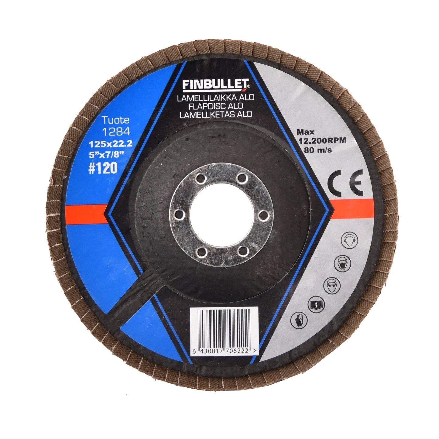 Finbullet Lamellilaikka 125mm K120