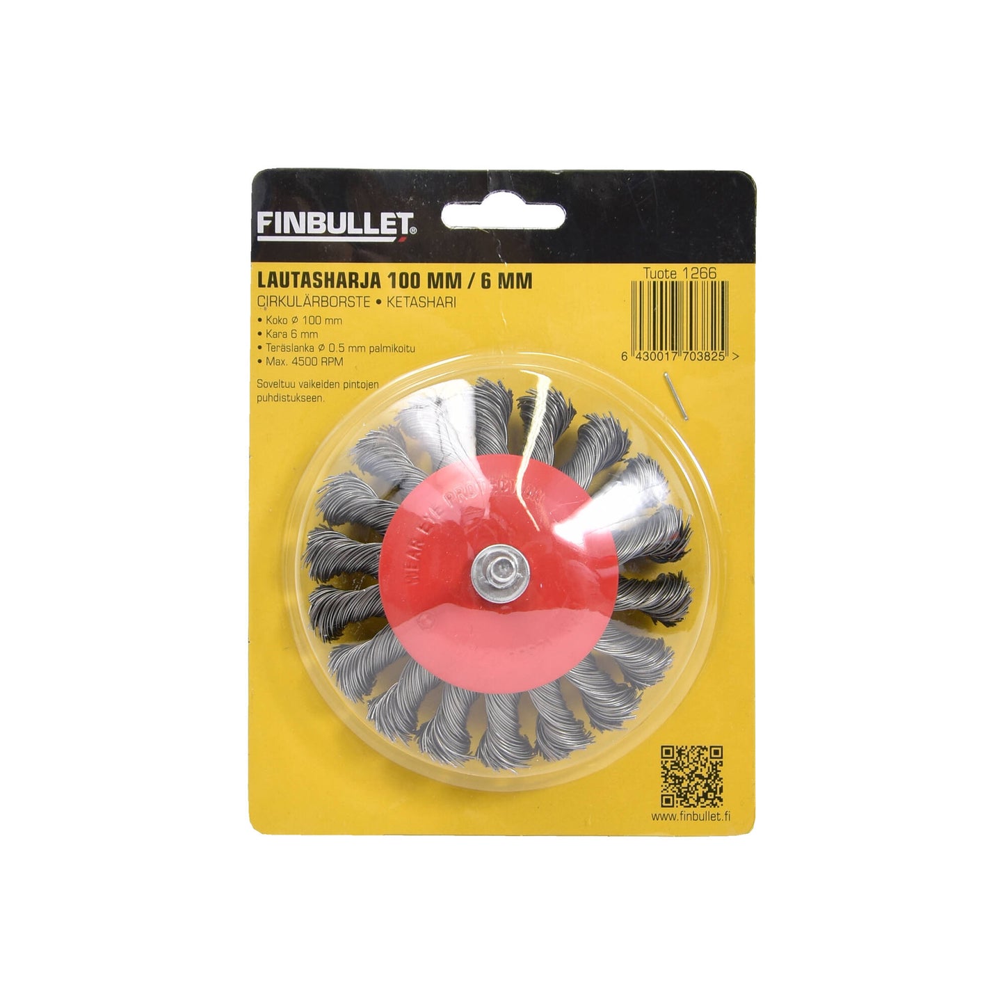 Finbullet Lautasharja 100mm Kara 6mm