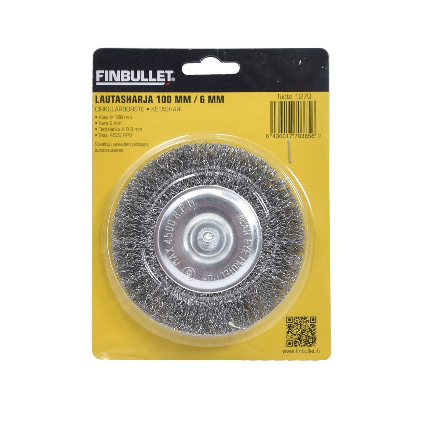 Finbullet Lautasharja 100mm Kara 6mm
