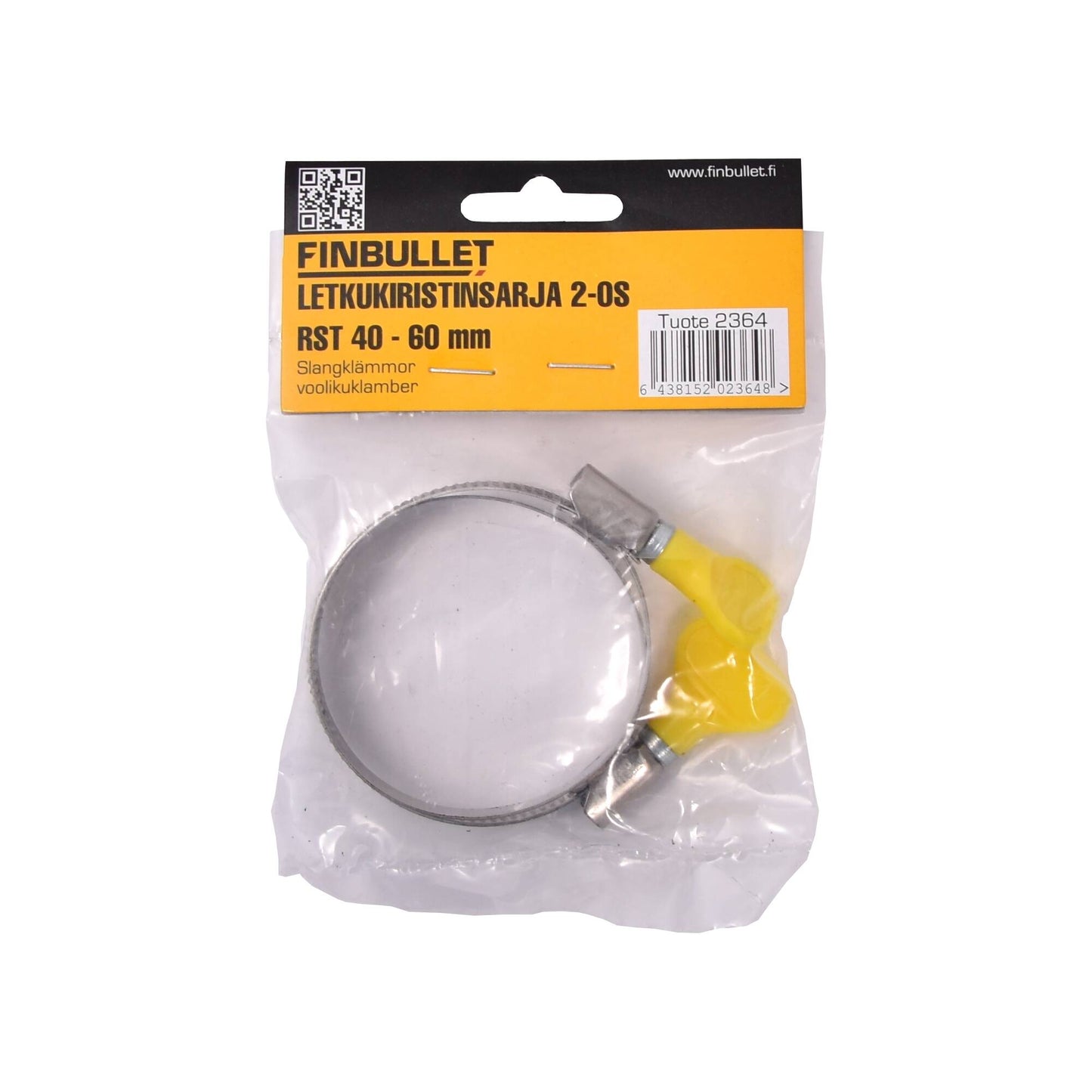 Finbullet Hose clamp stainless steel 40-60 mm