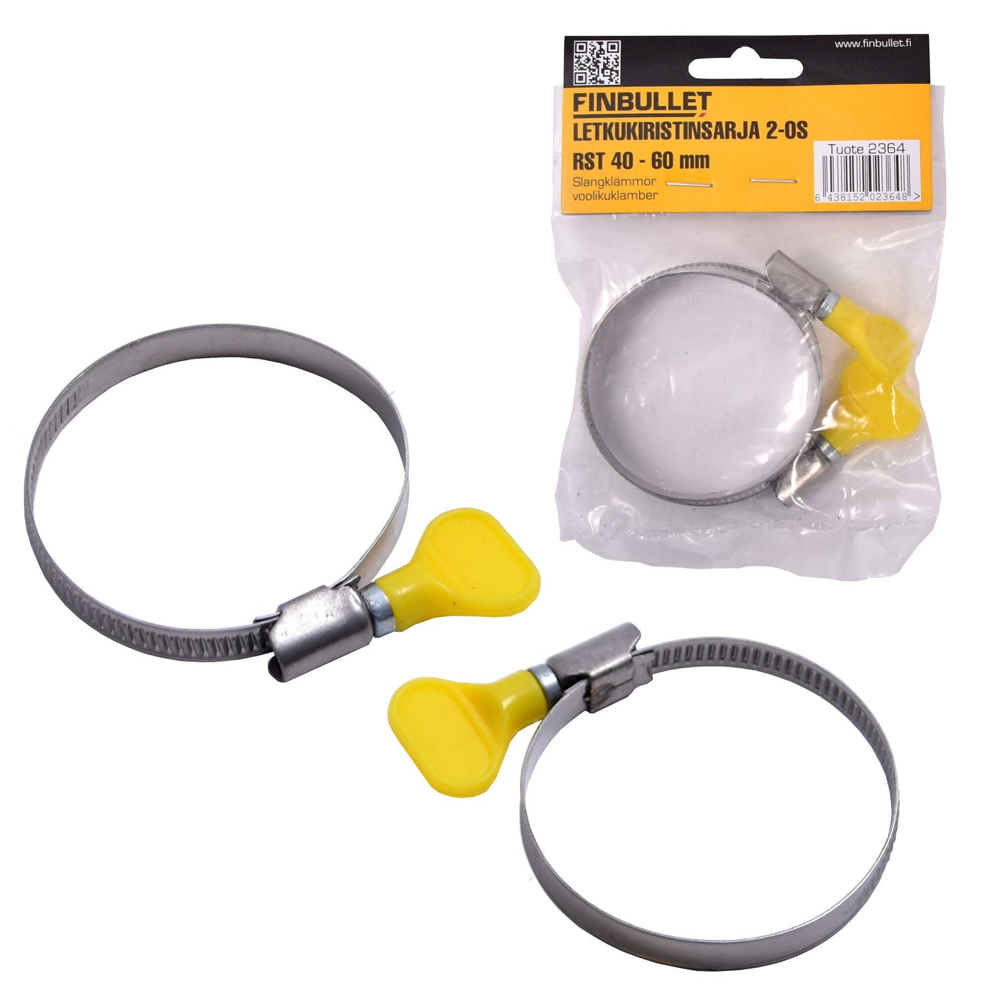 Finbullet Hose clamp stainless steel 40-60 mm