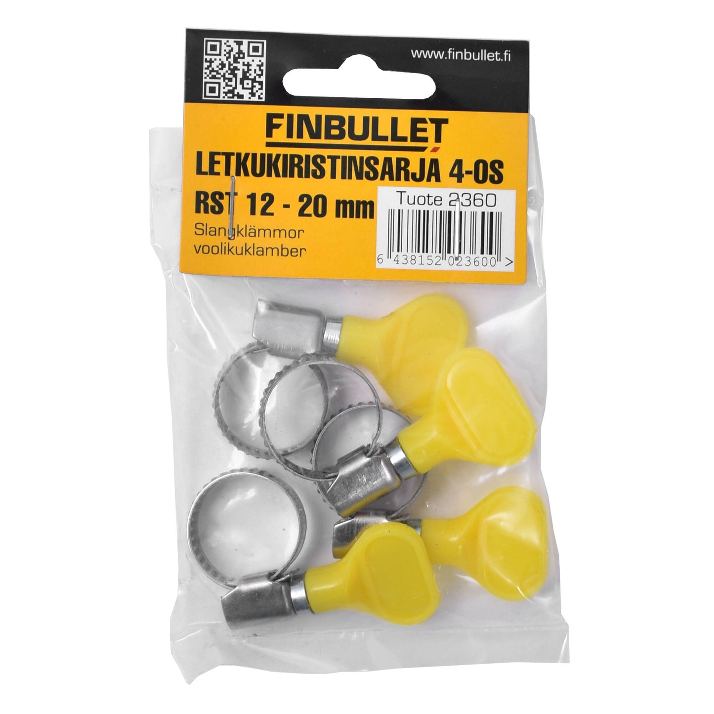 Finbullet Hose clamp set RST