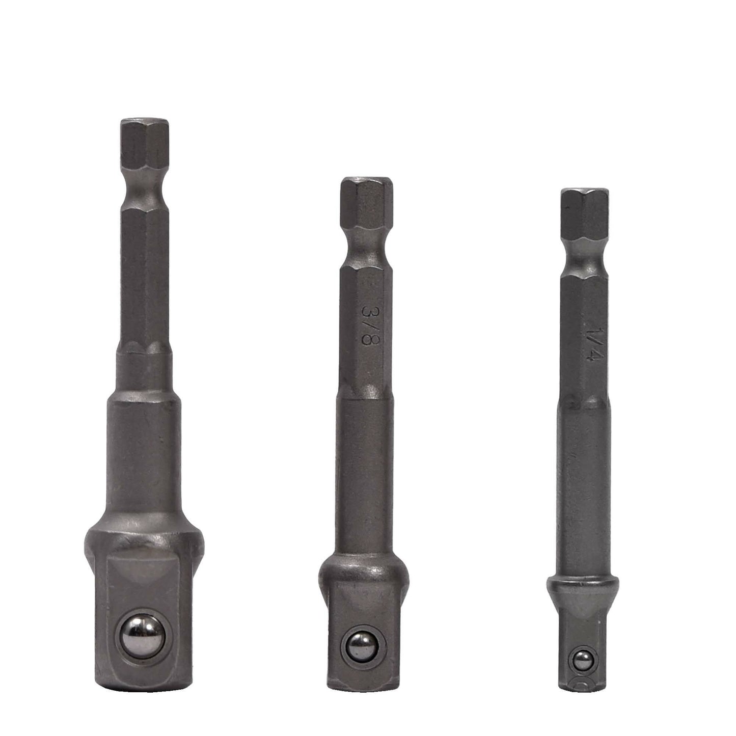 Finbullet Liitinvarsisarja porakoneelle 1/4" kara 3kpl