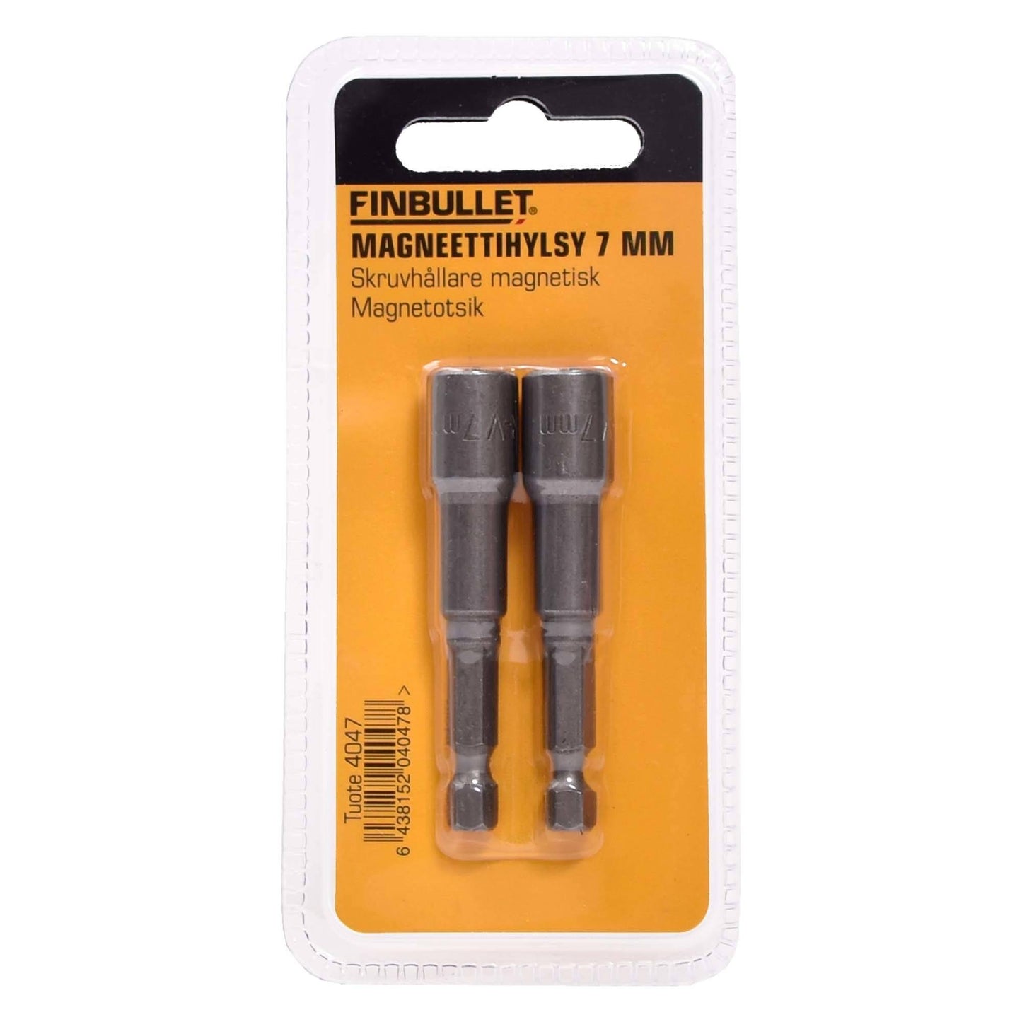 Finbullet Magneettihylsy 7mm x 65mm 1/4" 2 kpl