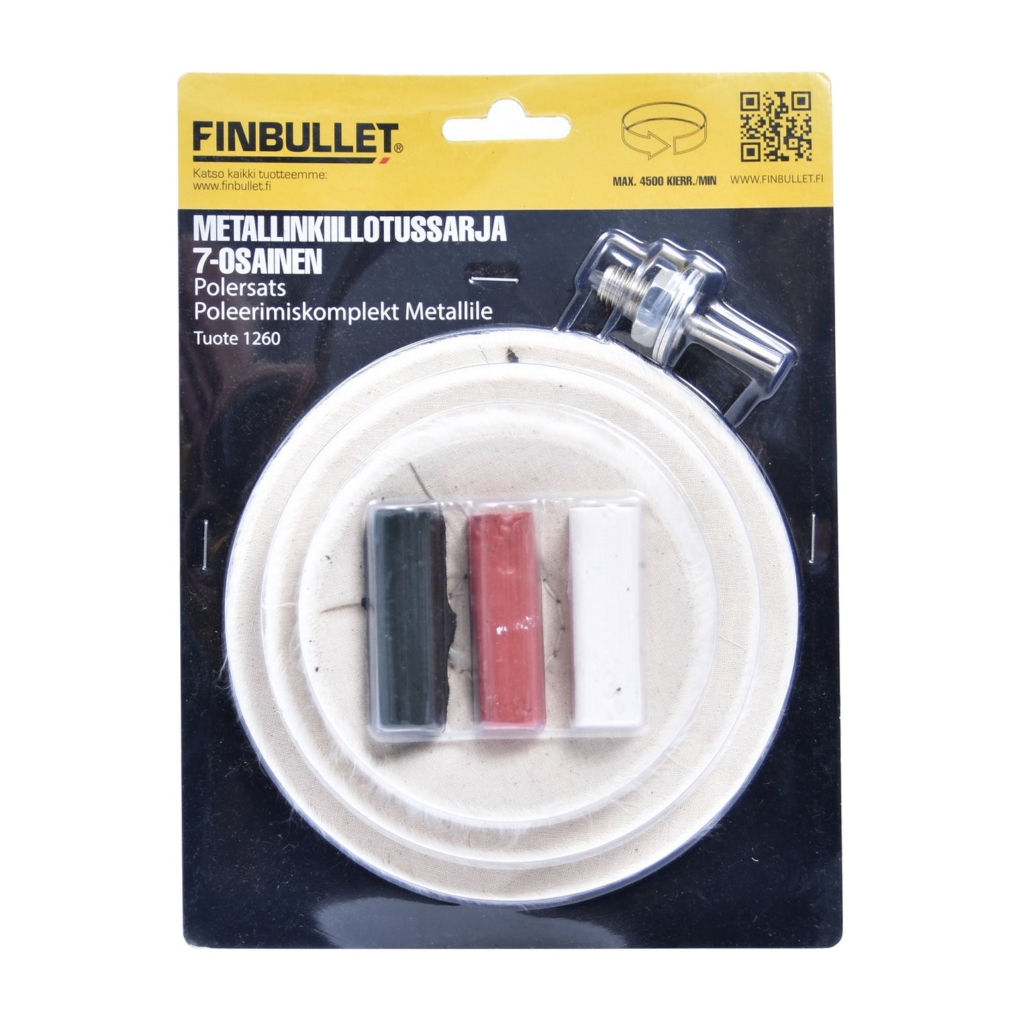 Finbullet Metal polishing set 7 parts