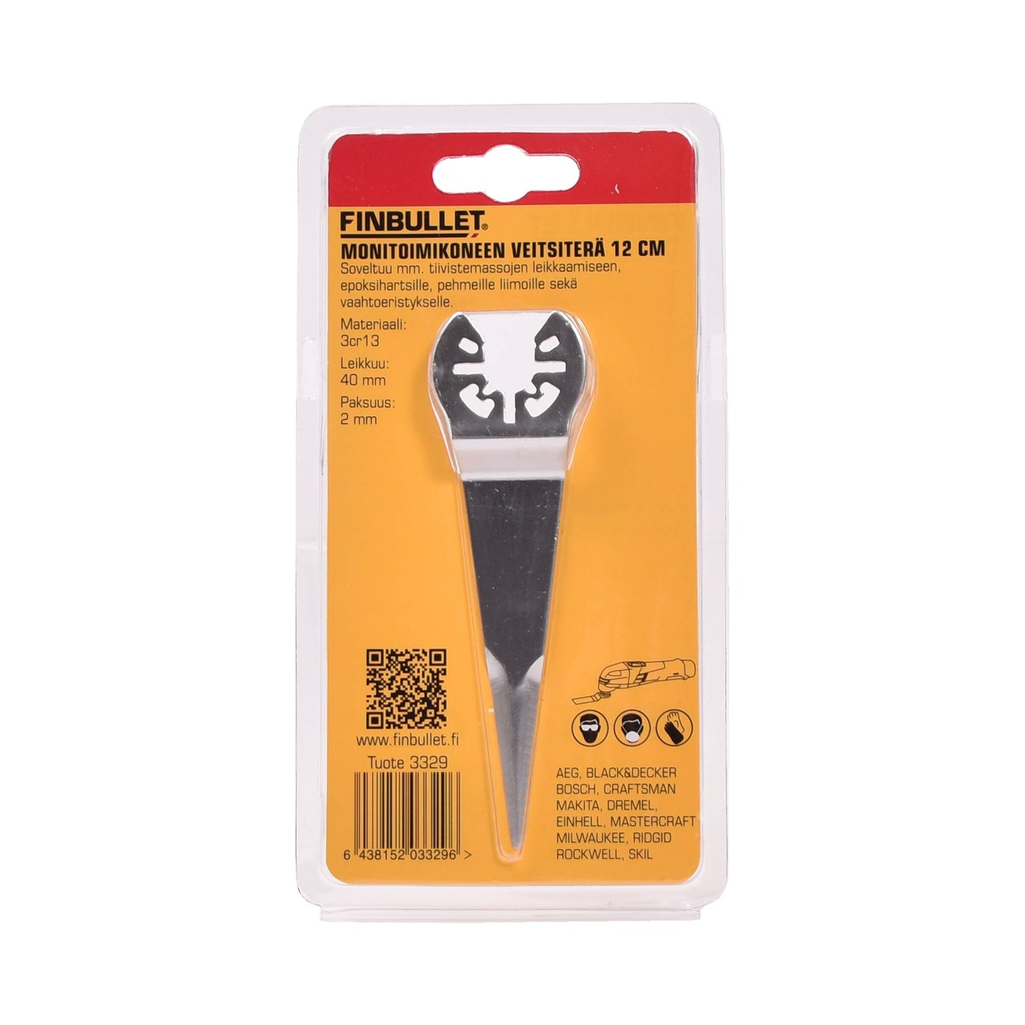 Finbullet Food processor knife blade 120mm