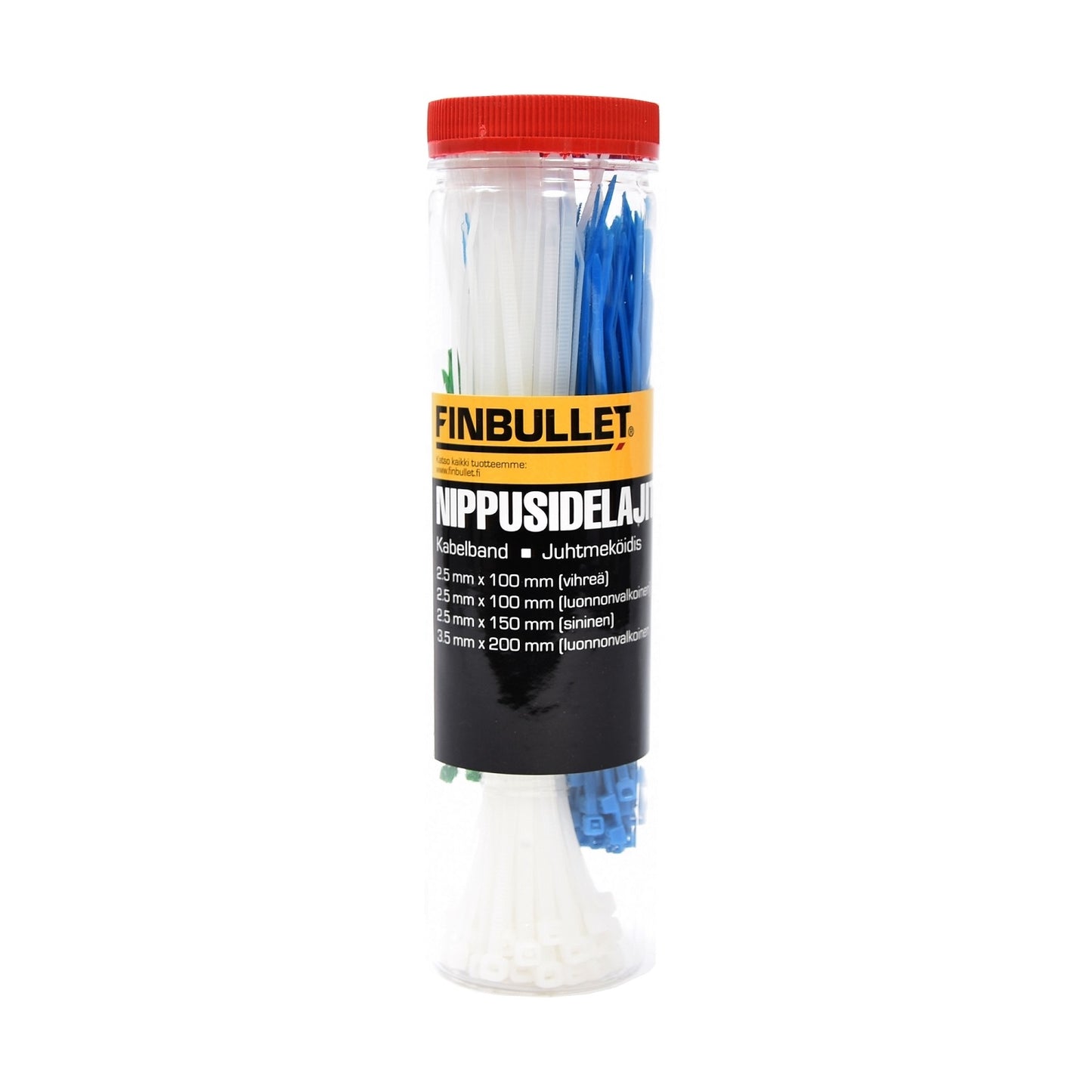 Finbullet Bundle tie assortment M 200 pcs