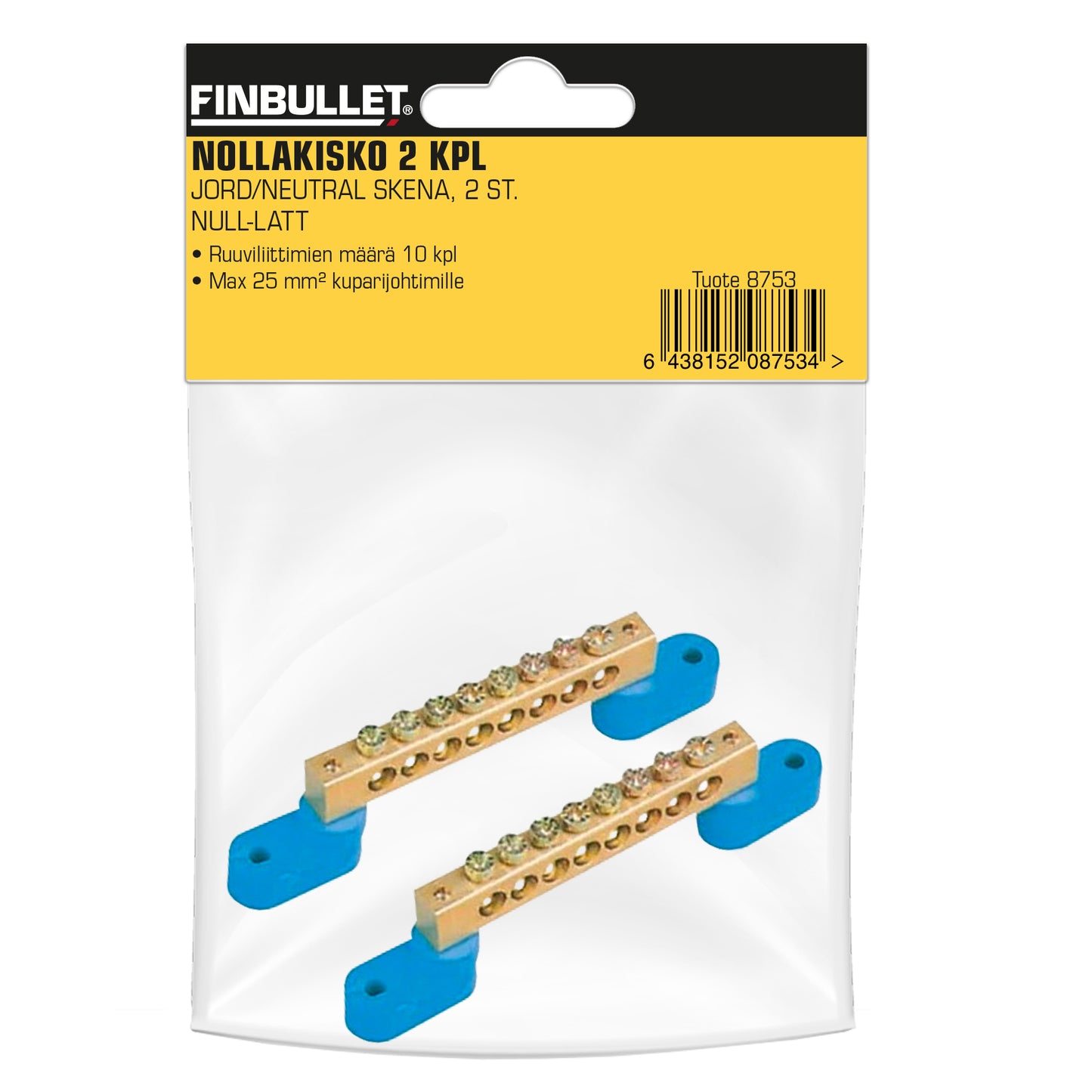 Finbullet Zero rail 10x25mm² 2 pcs