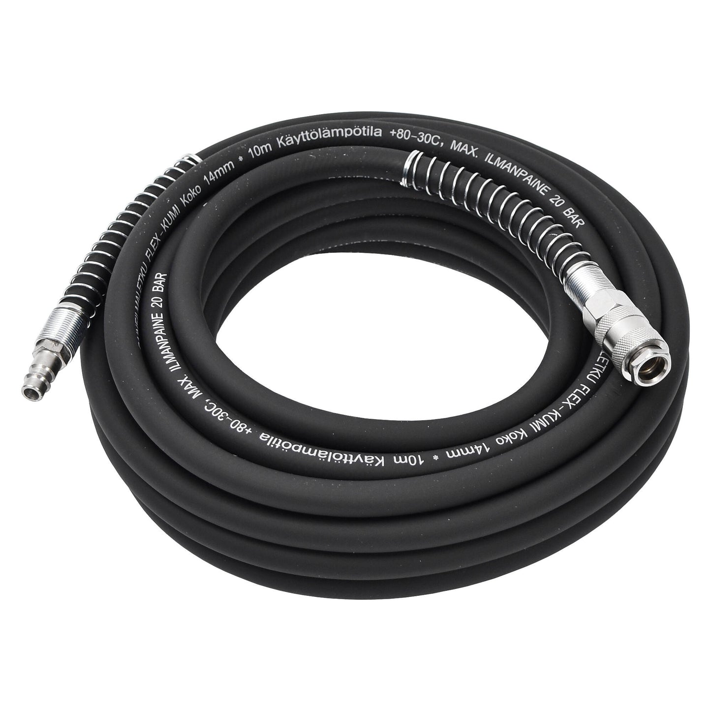 Finbullet Compressed air hose 10m x 8/14mm Rubber hose