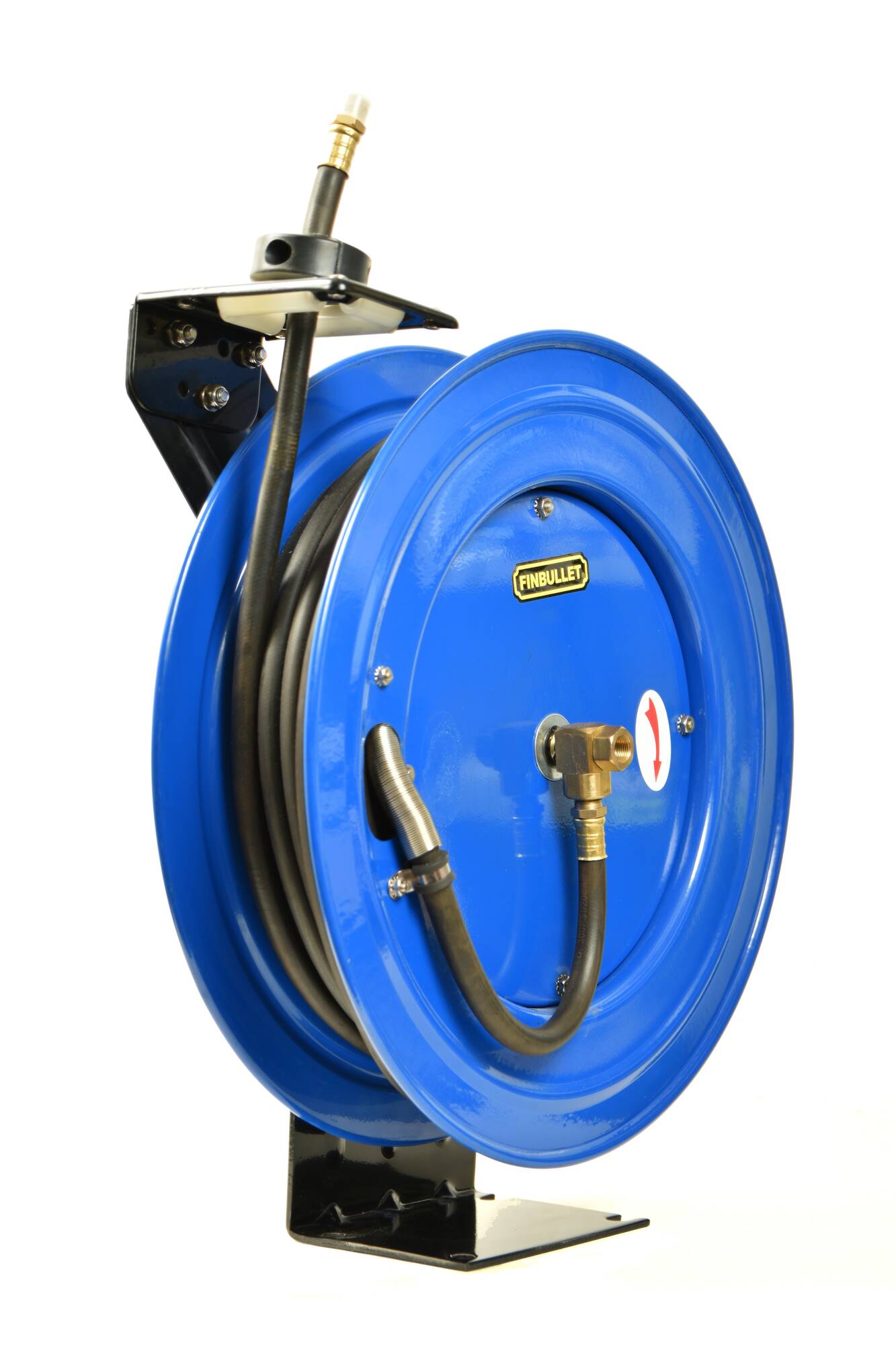 Finbullet Compressed air hose reel 15m 3/8" Rubber hose