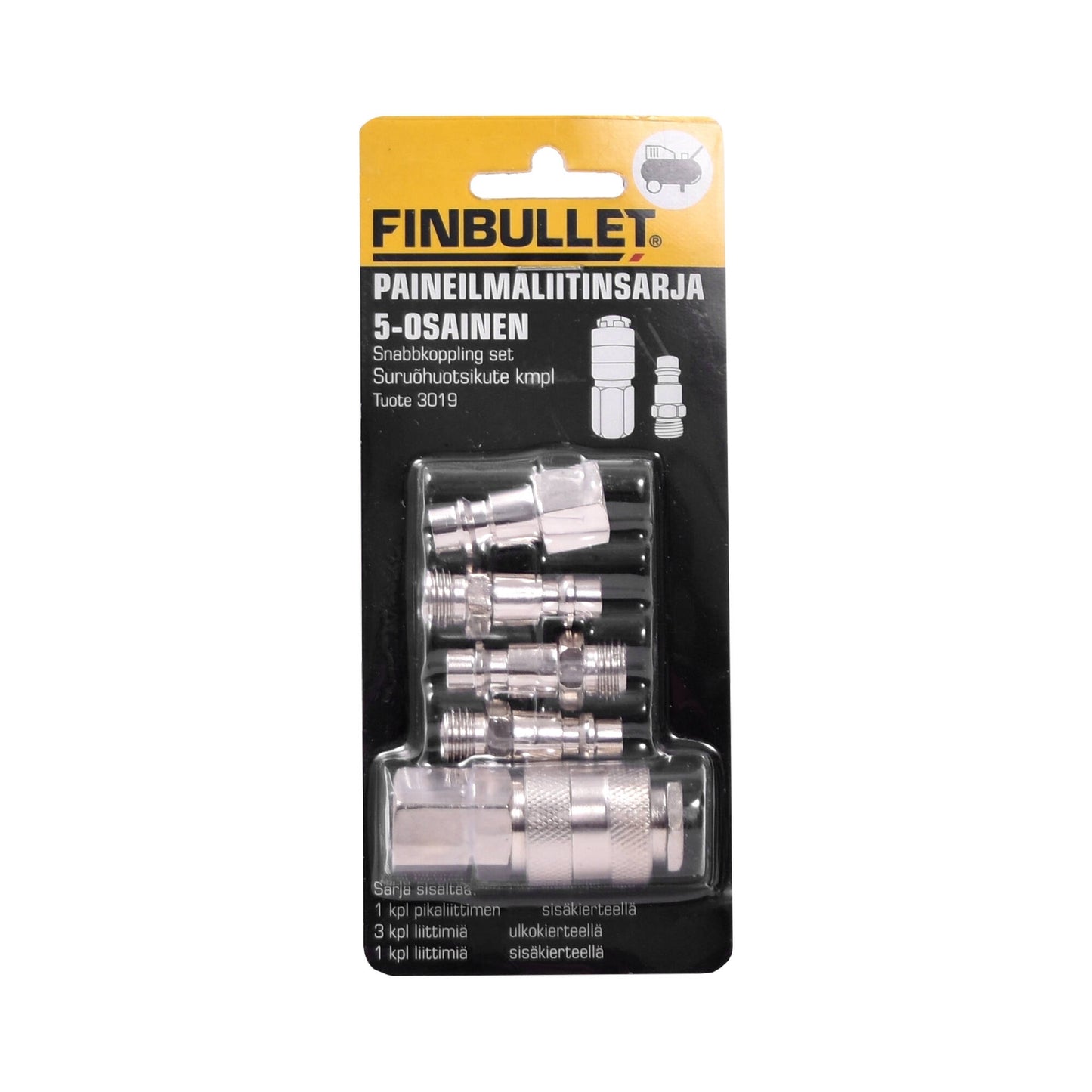 Finbullet Compressed air connector set 5-piece