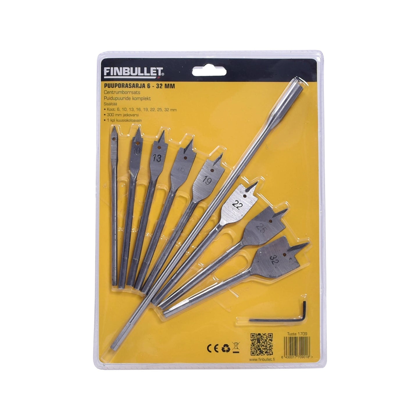 Finbullet Wood drill set 6-32 mm