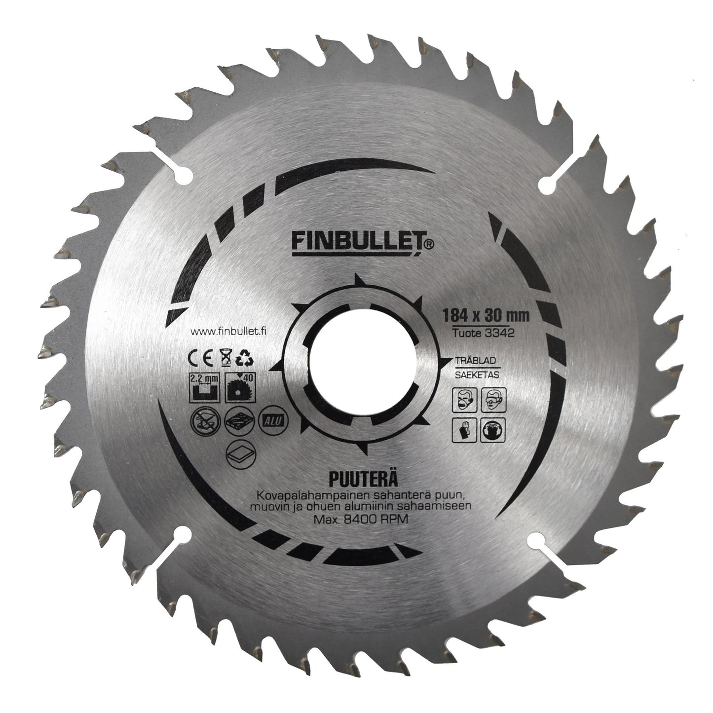 Finbullet Pyörösahanterä 184 mm 40T