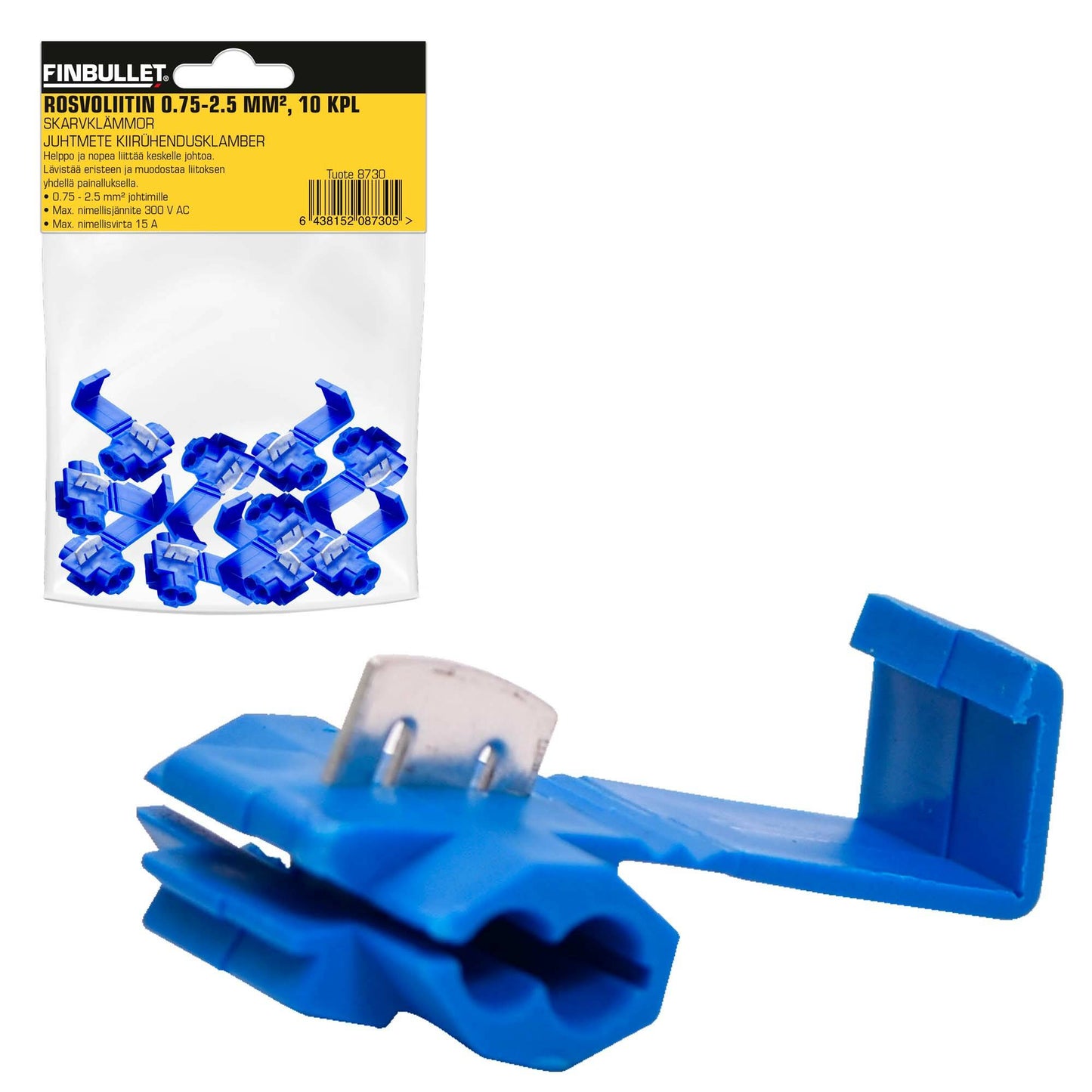Finbullet Robber blue 0.75-2.5 mm² 10 pcs