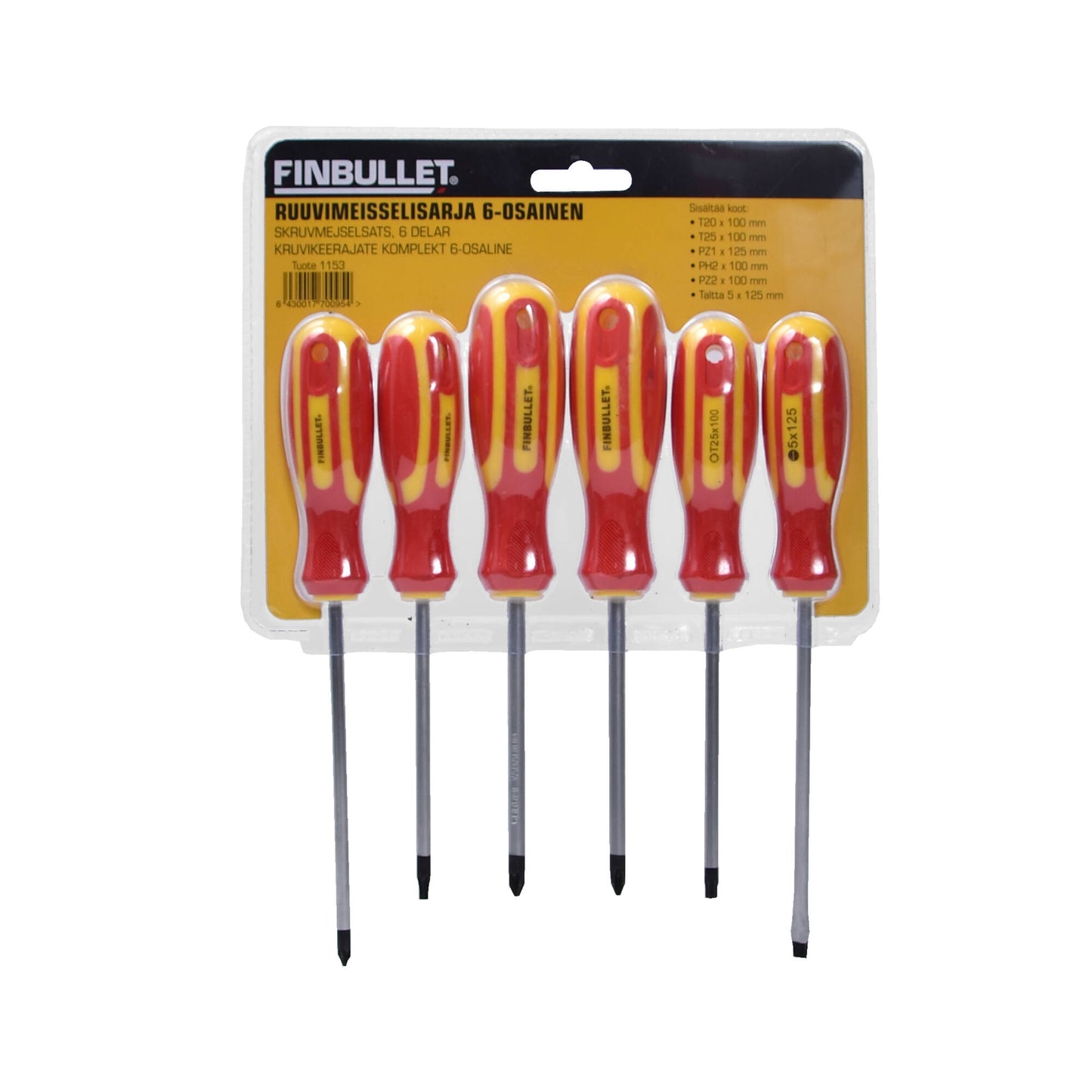 Finbullet Screwdriver set 6-piece