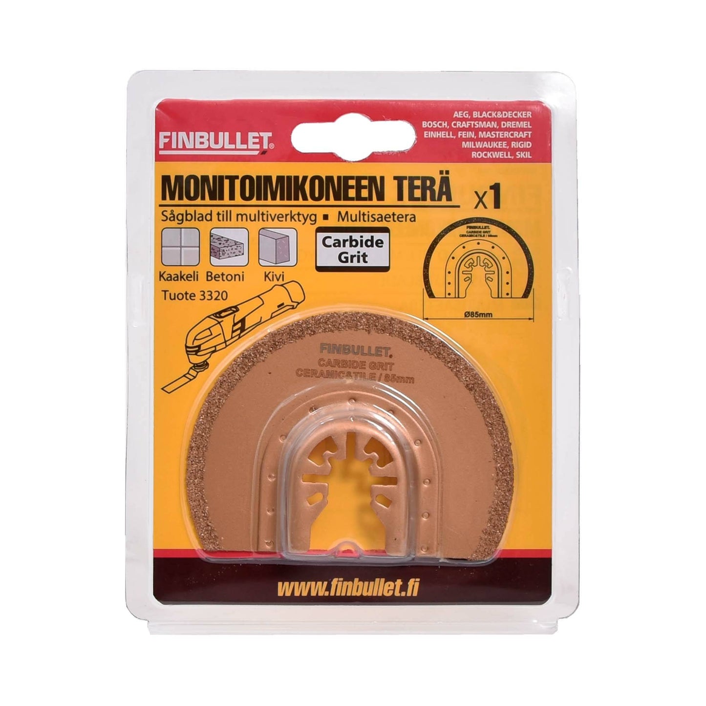 Finbullet Segmenttisahanterä 85mm