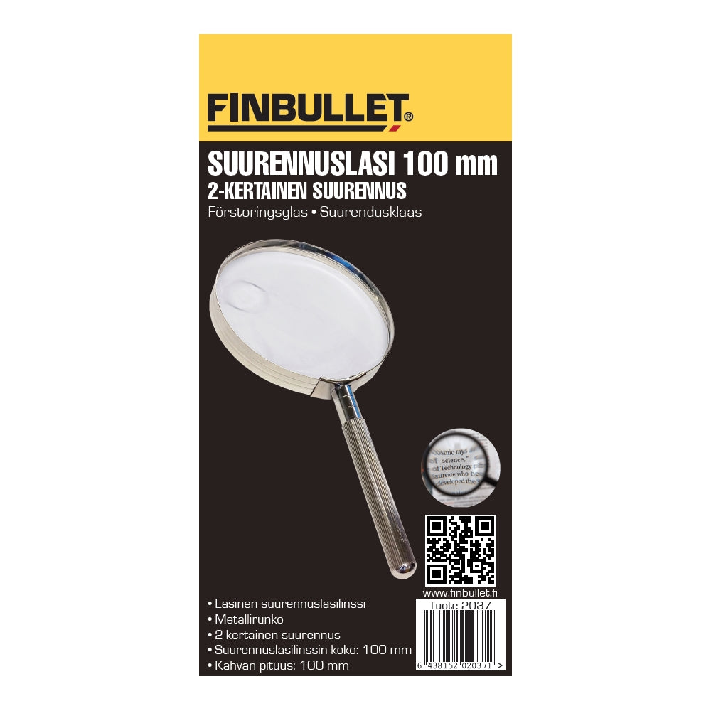 Finbullet Magnifying glass 90mm