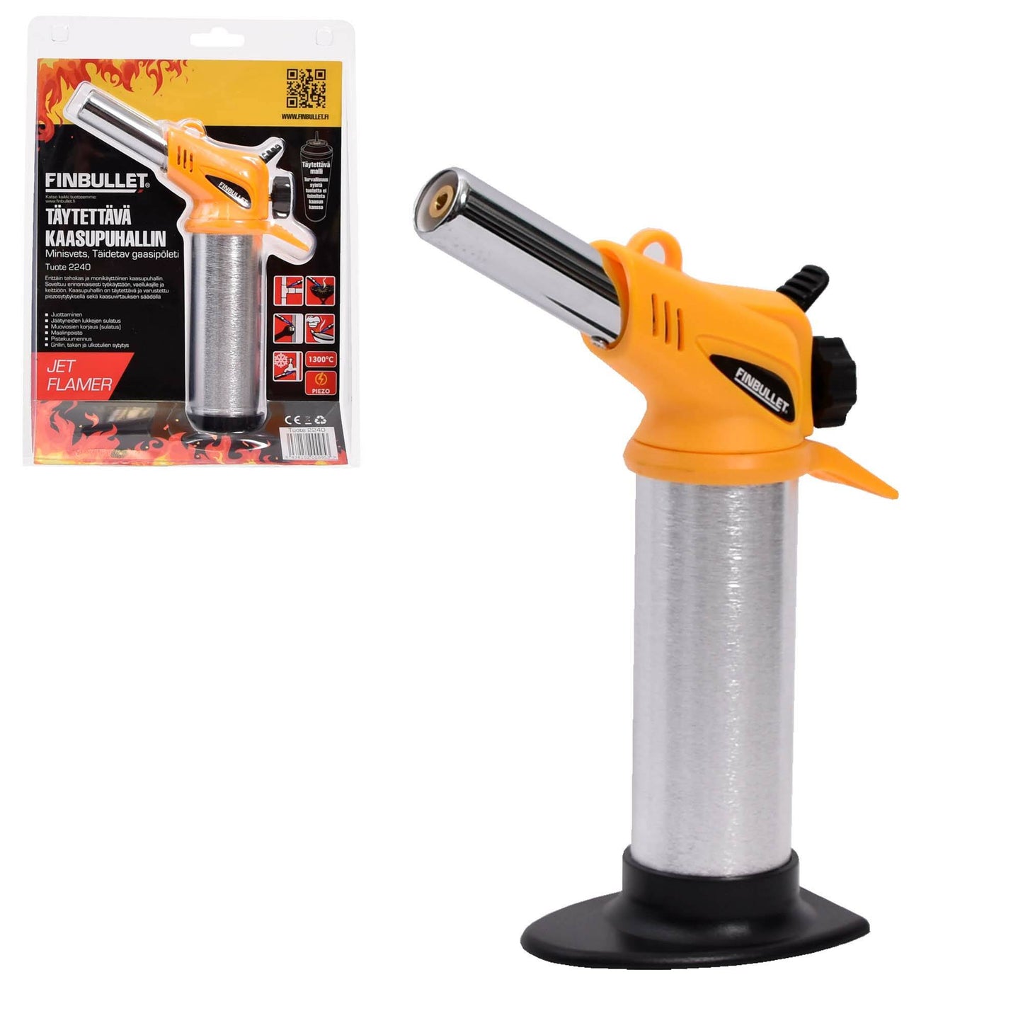 Finbullet Refillable gas blower with piezo ignition