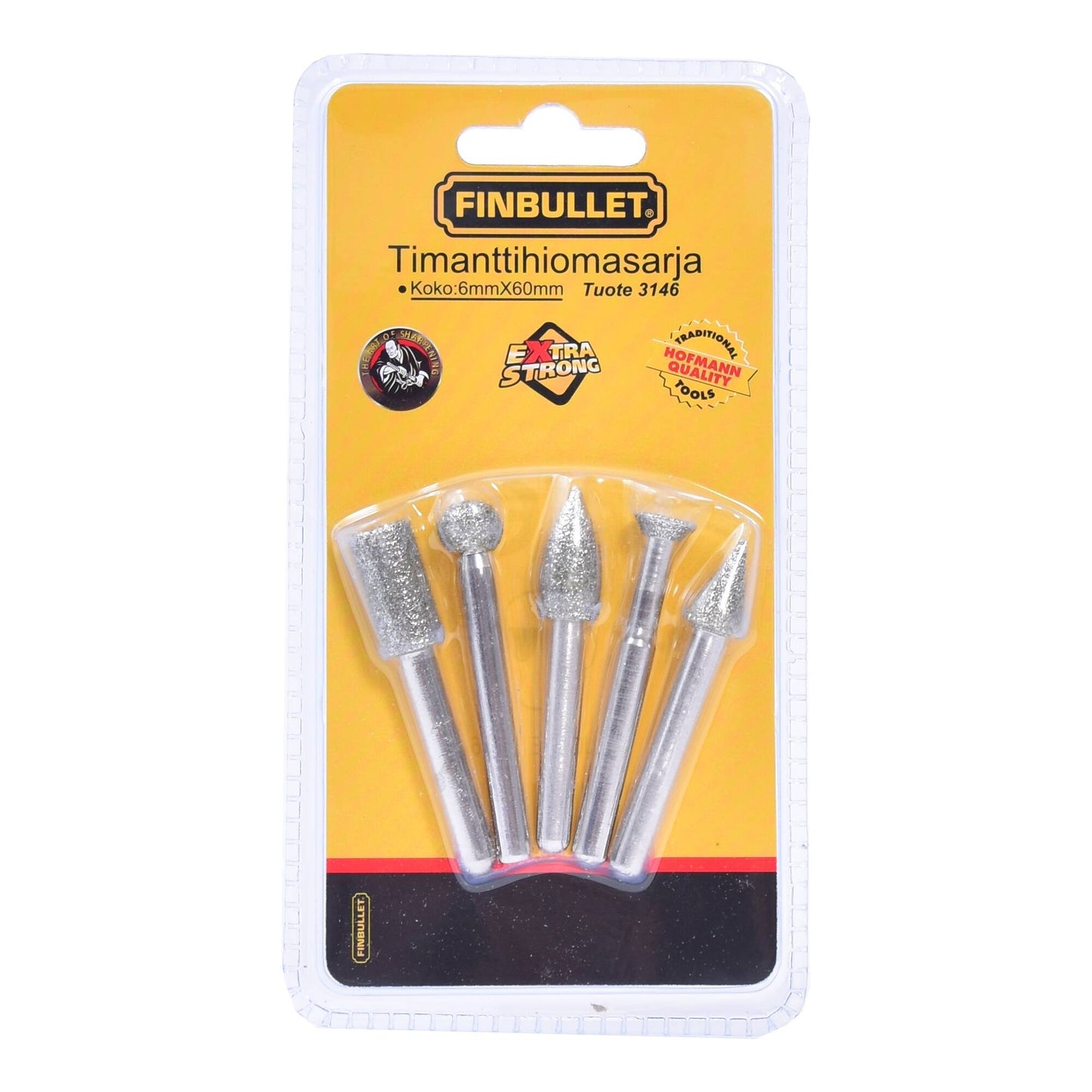 Finbullet Diamond grinding set 5-piece