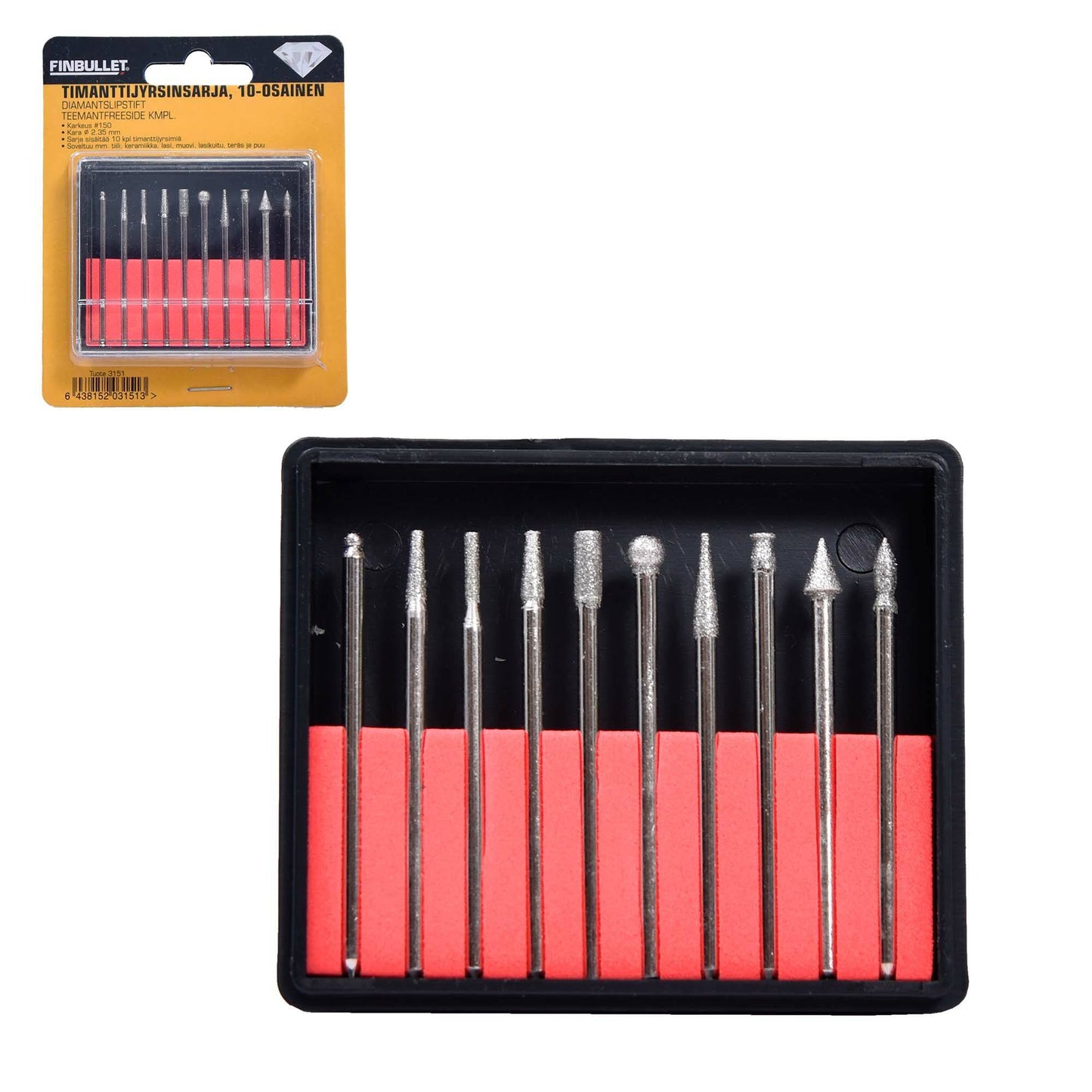 Finbullet Diamond cutter set 10-piece