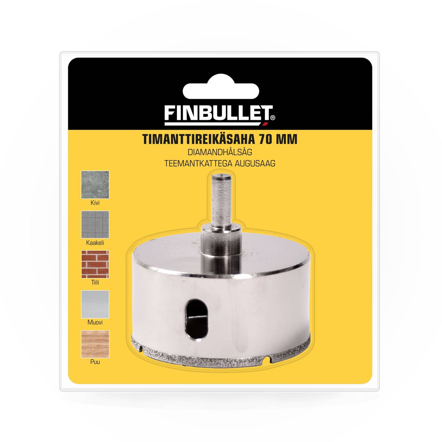 Finbullet Timanttireikäpora 70mm