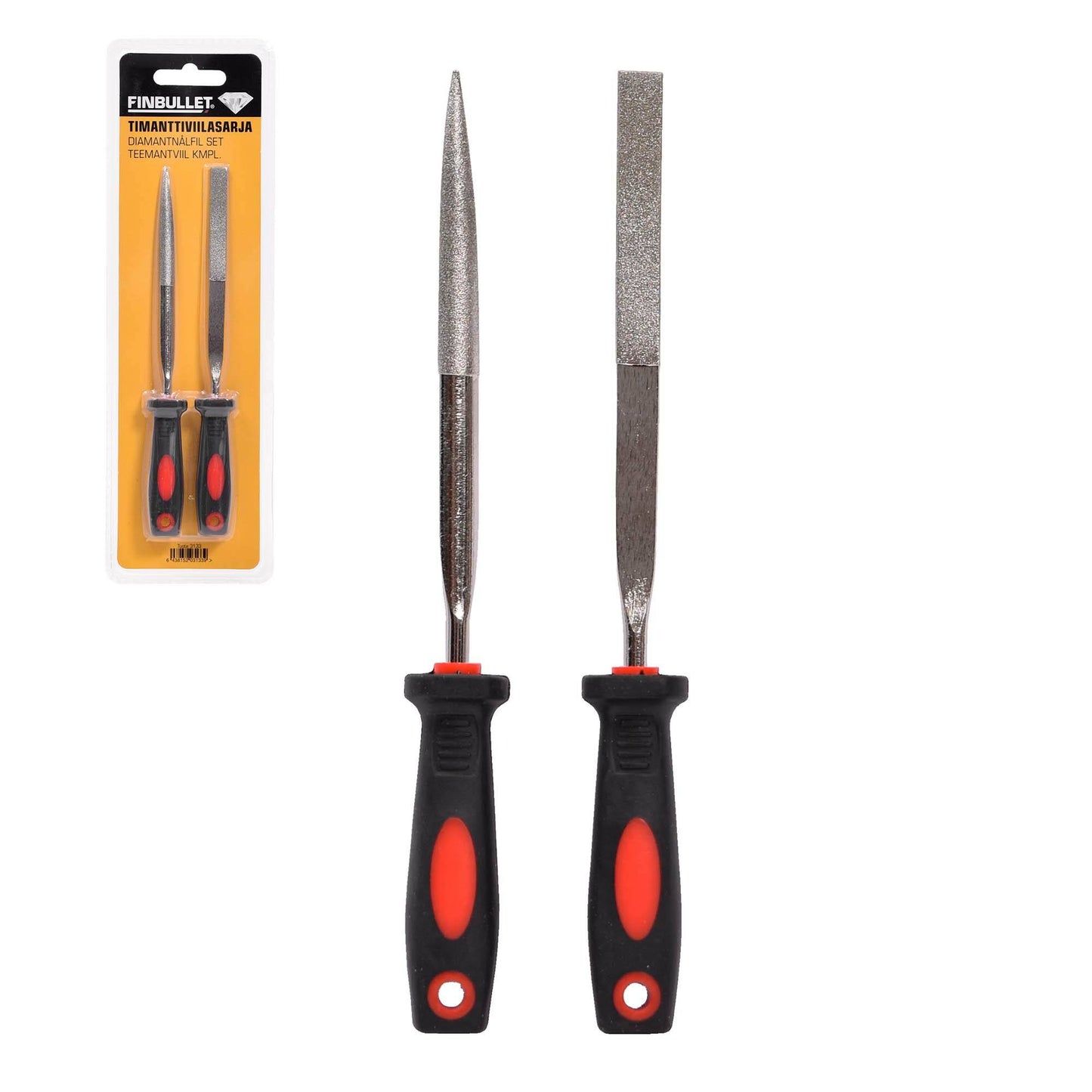 Finbullet Diamond file set 2-part 180mm