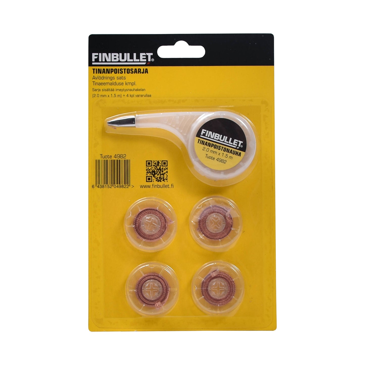 Finbullet Tin removal kit coil and 4 spare rolls