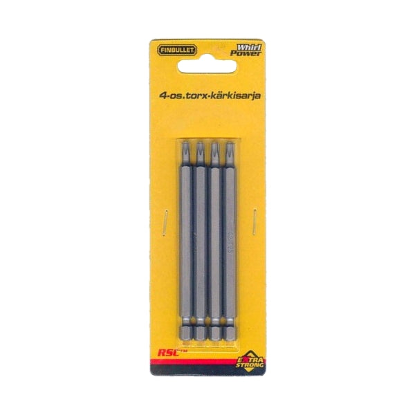 Finbullet Torx bit set T20&T25 100mm 4-part