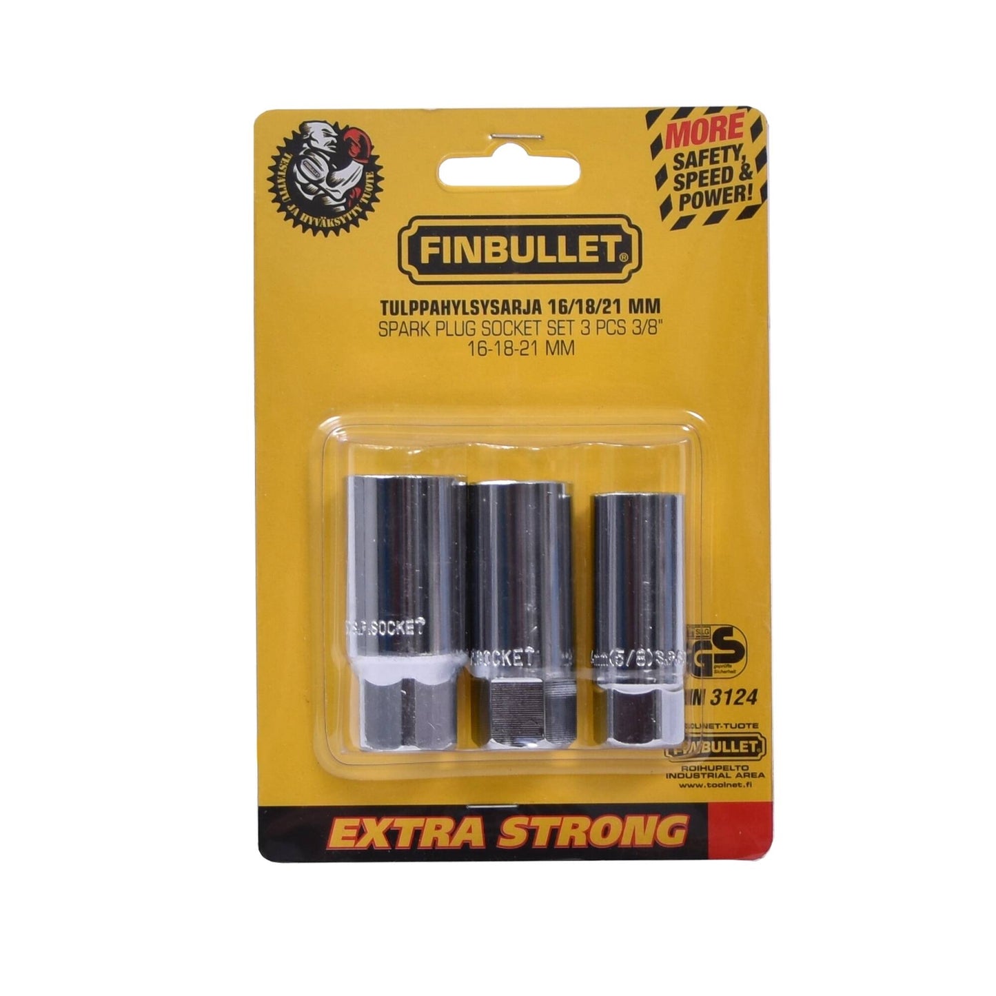 Finbullet Plug socket set 3/8" Cr-V
