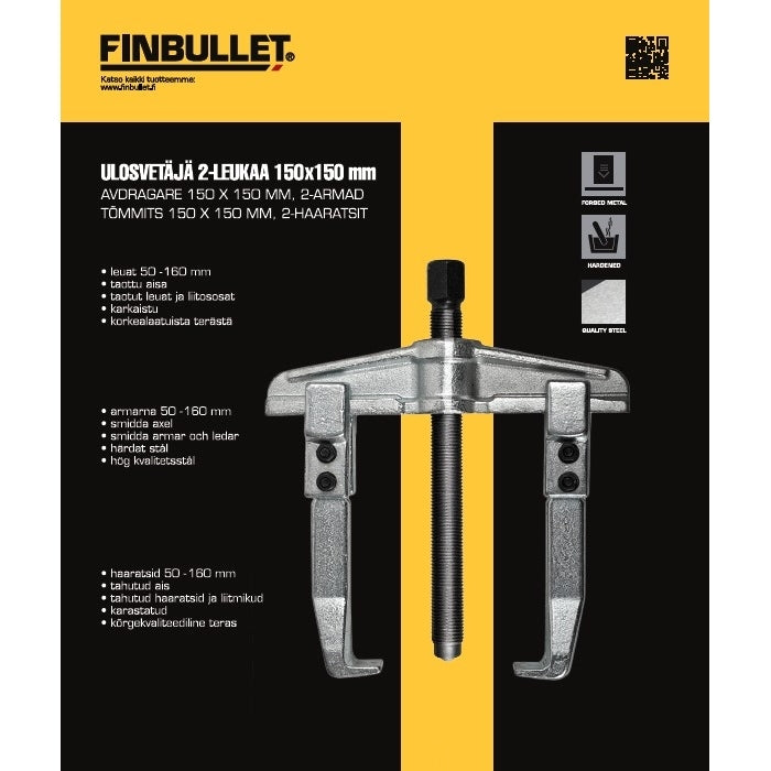 Finbullet Extractor 2-Jaw 150x150mm